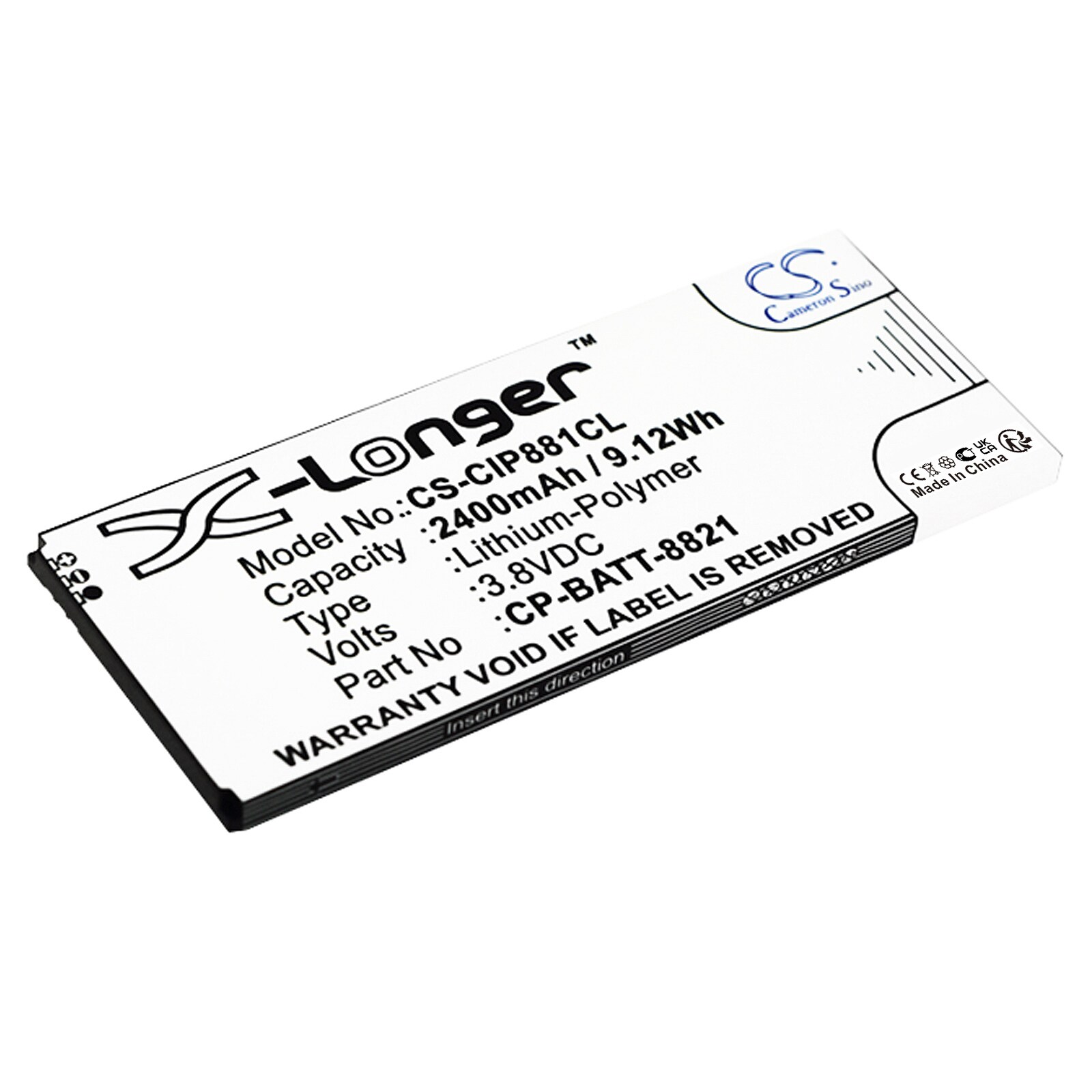 Batteri till Sladdlös telefon för Cisco 8800