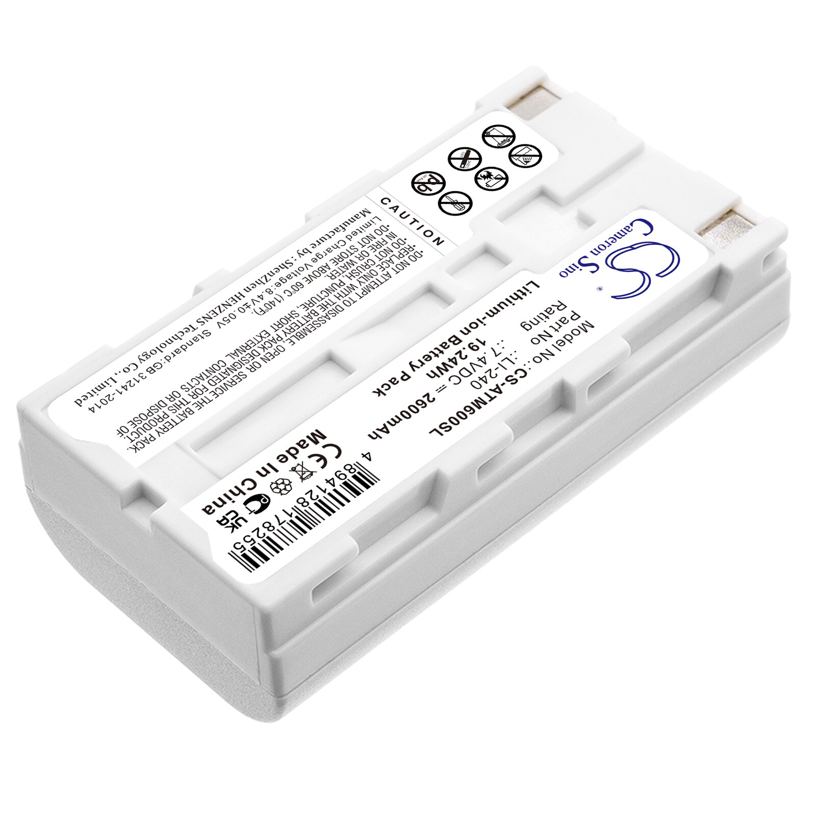 Batteri till Sladdlös telefon för Audio-Technica ATUC-IRDU, ATCS-M60