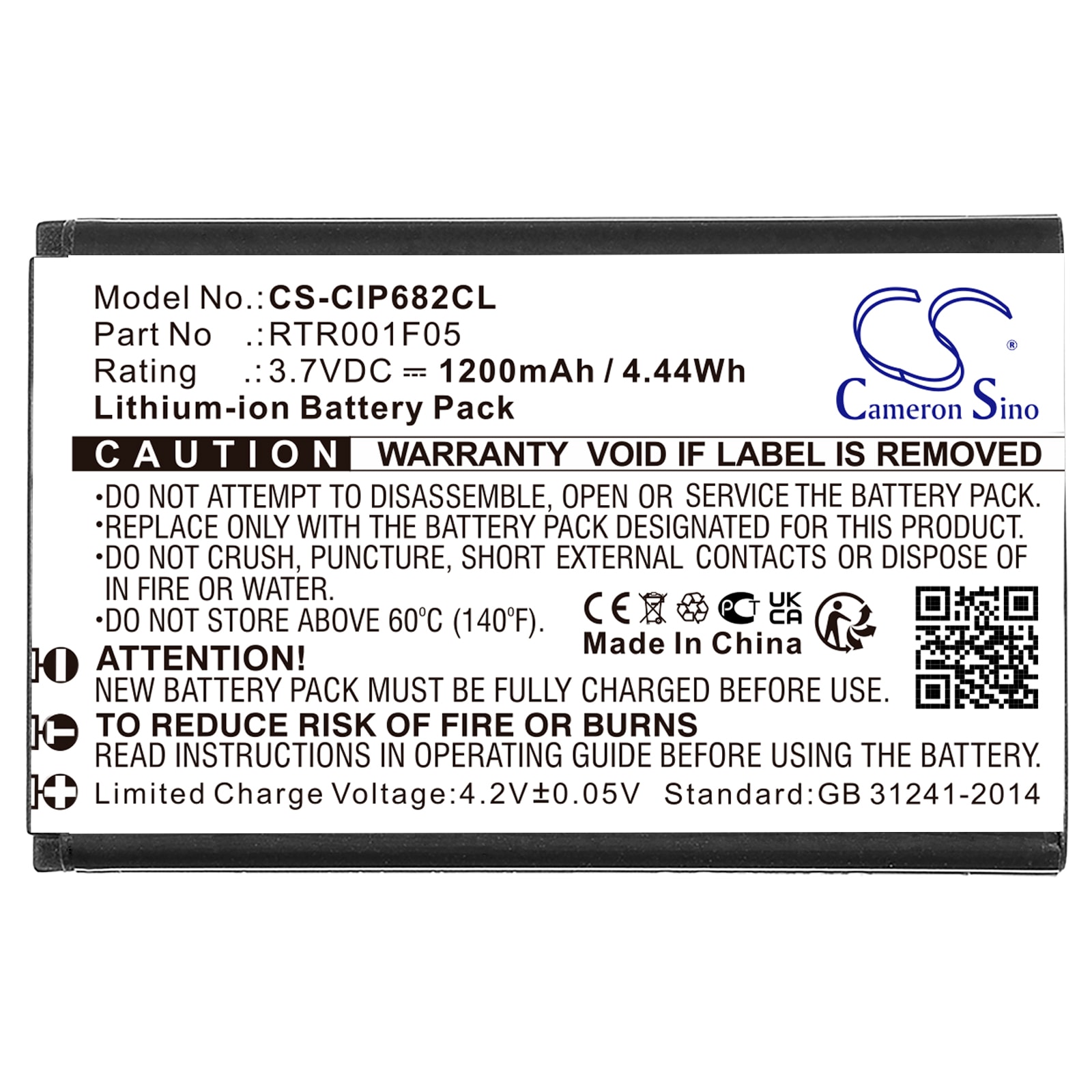 Batteri till Sladdlös telefon för Cisco IP DECT 6800, IP DECT 6825, CP6825-3PC-K9