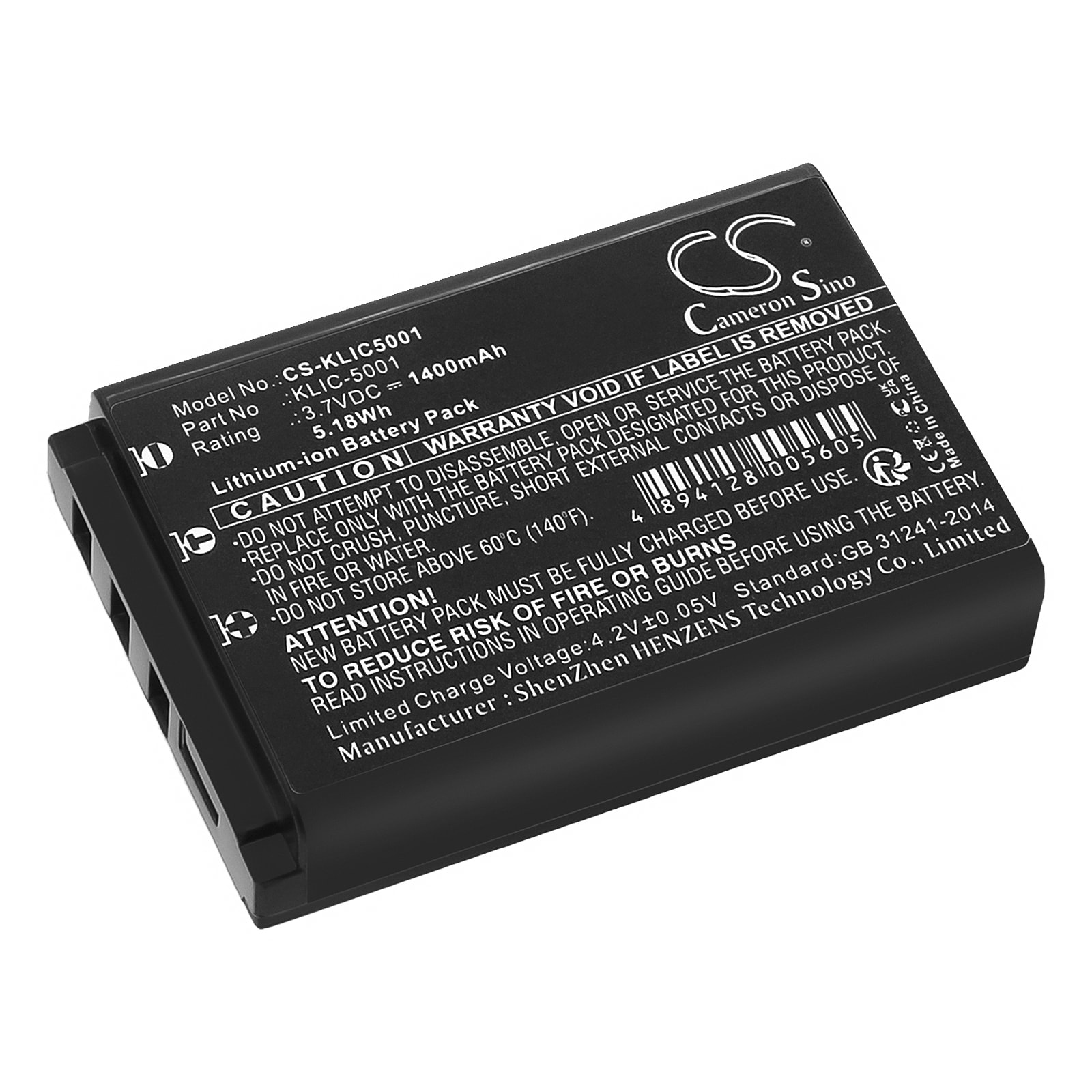 Batteri till Kamera för Sanyo Xacti VPC-WH1, Xacti DMX-HD2000, Xacti VPC-HD1010 m.fl.