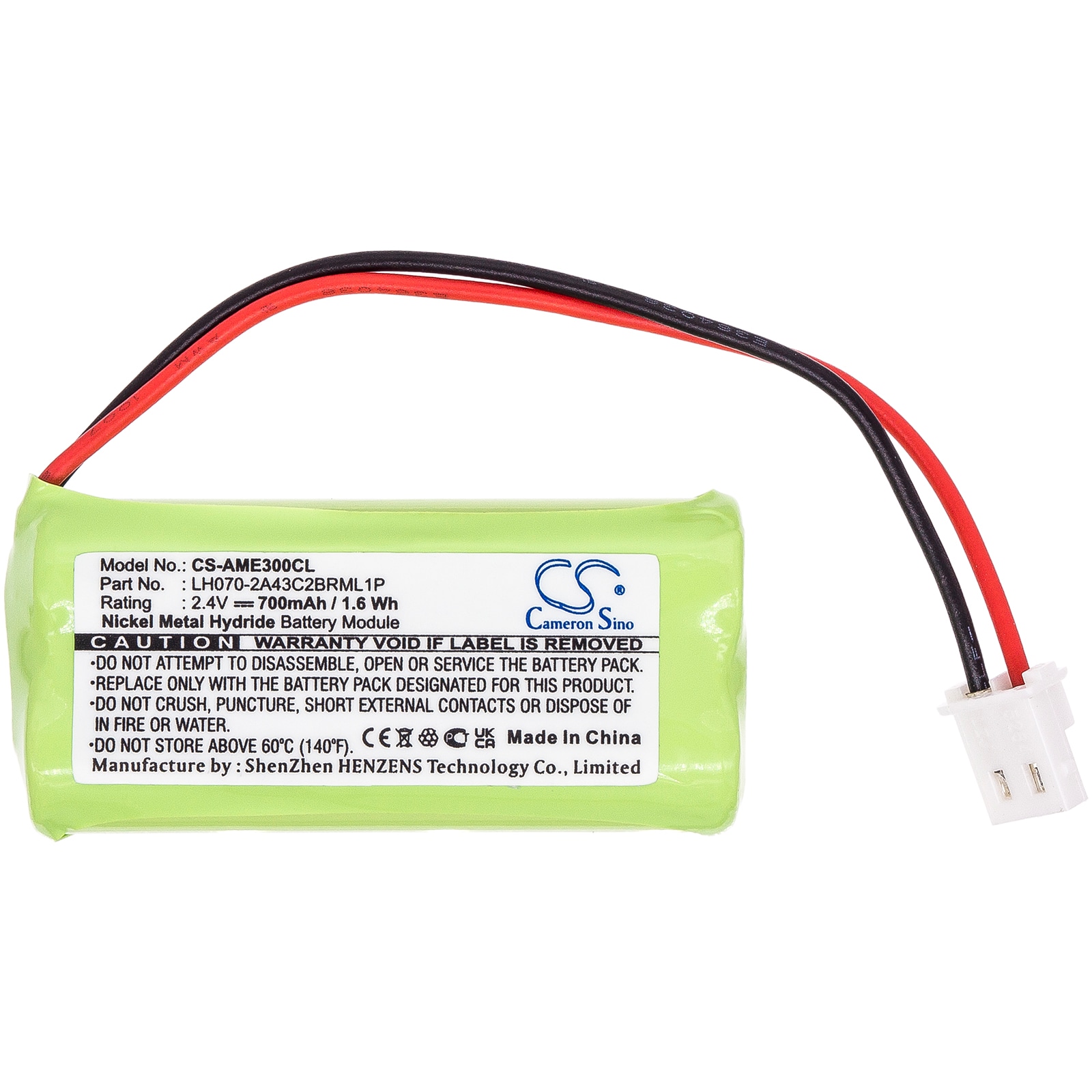 Batteri till Sladdlös telefon för American LH070-2A43C2BRML1P, E30021CL, E30022CL m.fl.