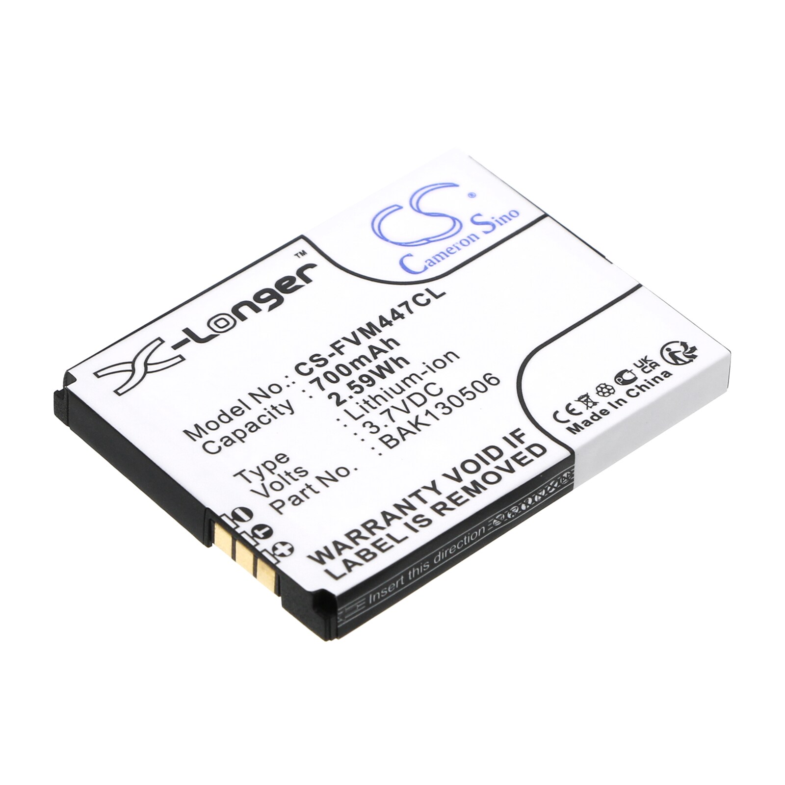 Batteri till Sladdlös telefon för FRITZ!FON M2, C4, M2 Mobilteil m.fl.