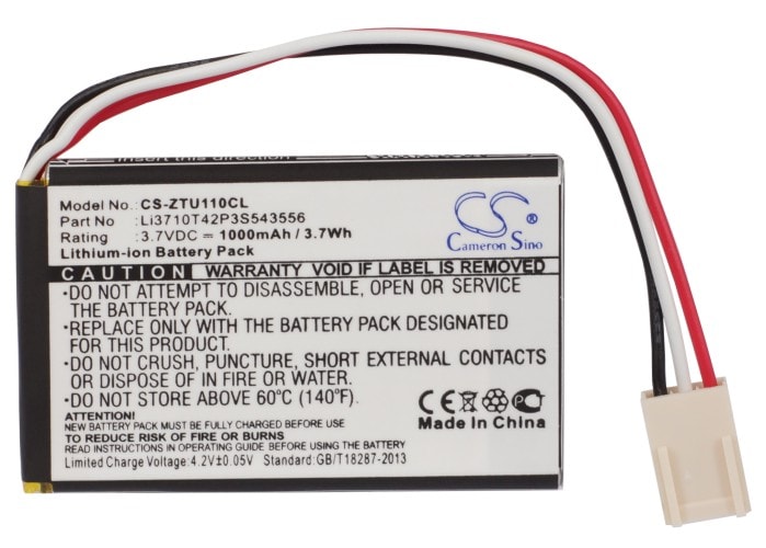 Batteri till Sladdlös telefon för ZTE U110, U116, U116+ m.fl.