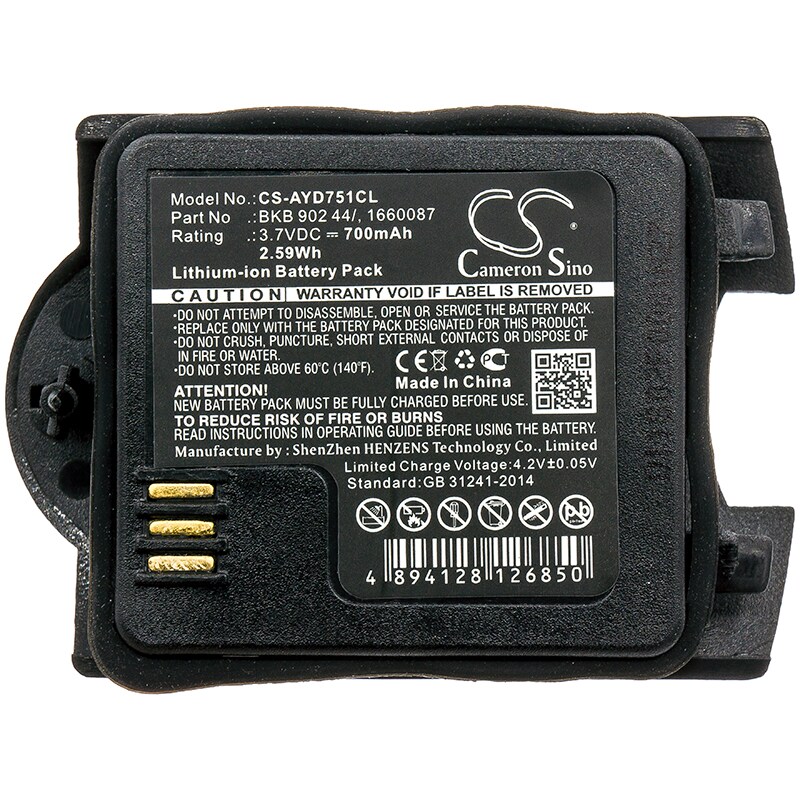 Batteri till Sladdlös telefon för Ascom Talker 9D24 MKII, Grade 3 m.fl.
