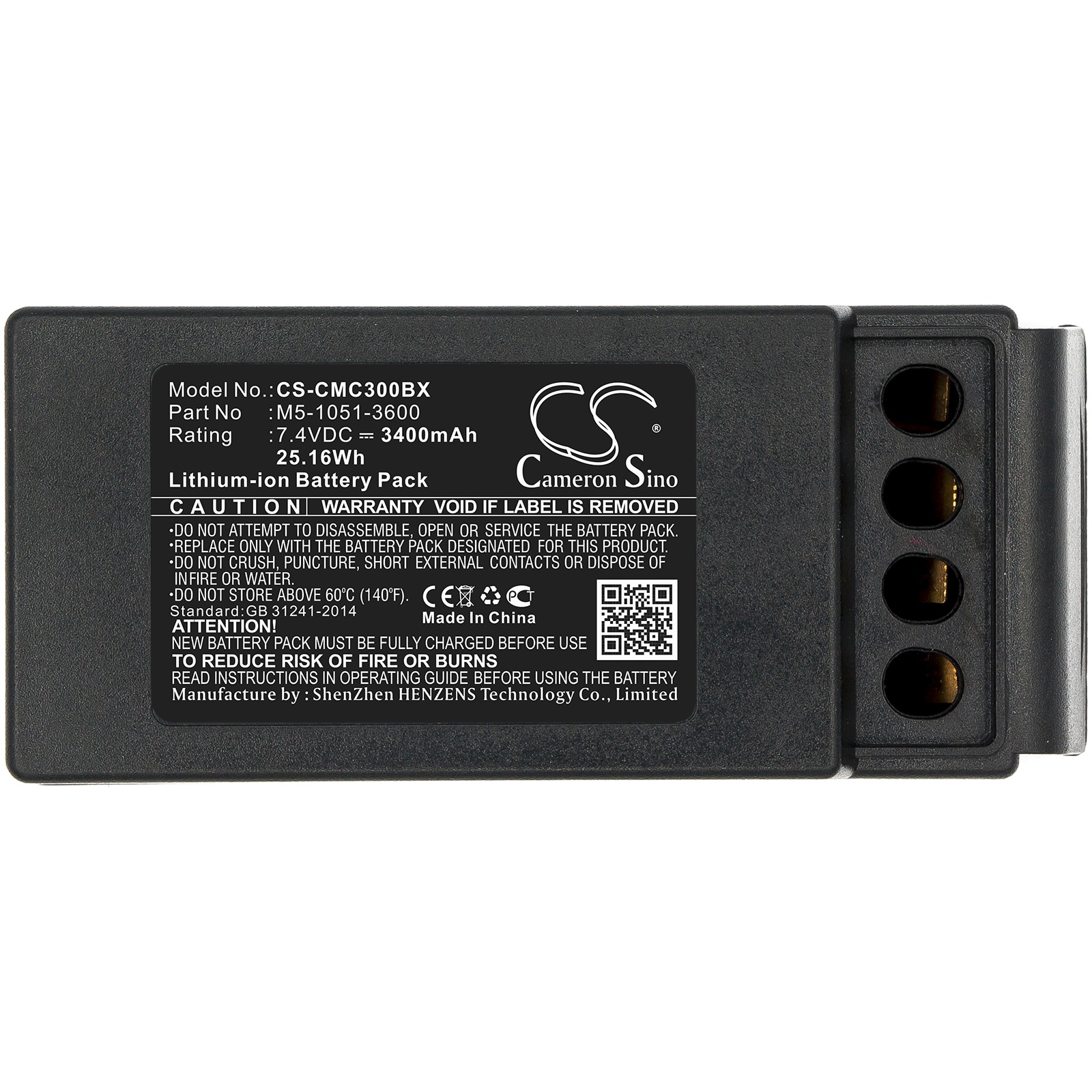 Batteri till Fjärrkontroll för kran för Cavotec M9-1051-3600 EX, MC-3, MC-3000