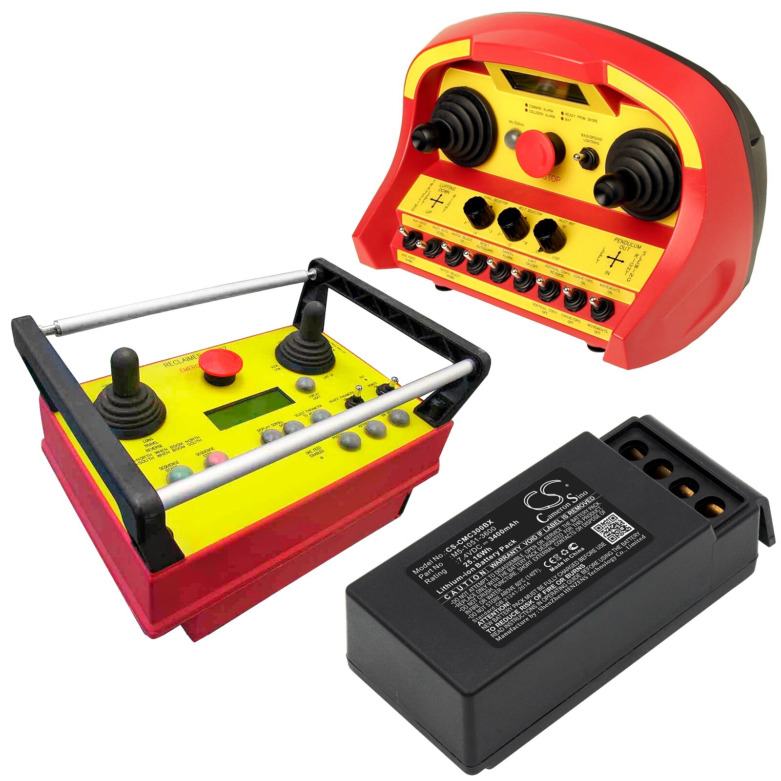Batteri till Fjärrkontroll för kran för Cavotec M9-1051-3600 EX, MC-3, MC-3000