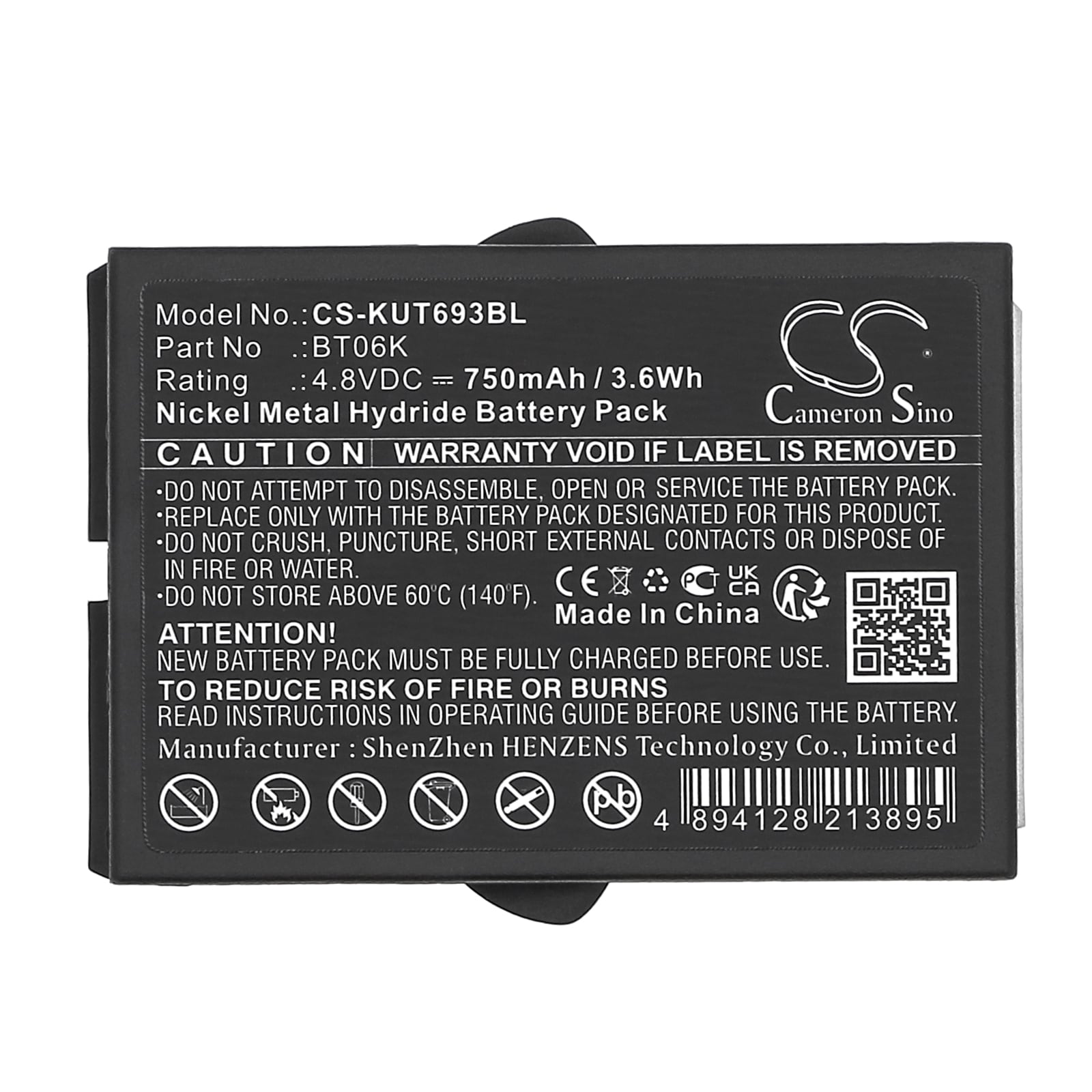 Batteri till Fjärrkontroll för kran för IKUSI 2303692, ATEX transmitters m.fl.