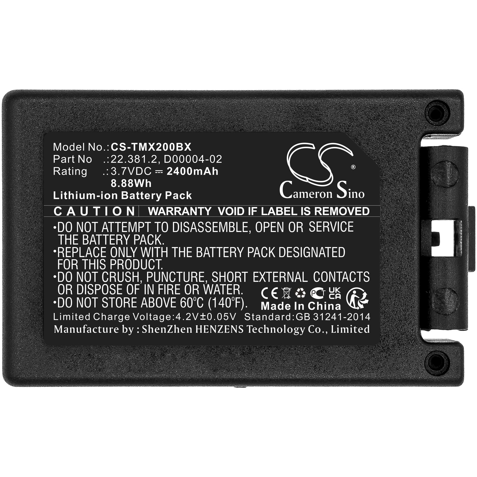 Batteri till Fjärrkontroll för kran för Teleradio Transmitter Tele Radio TG-TXMNL