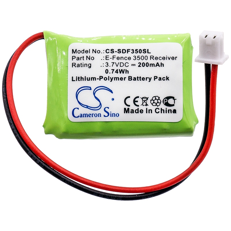 Batteri till Hundhalsband för Dogtra E-Fence 3500 Receiver, YS-300 Bark Collar