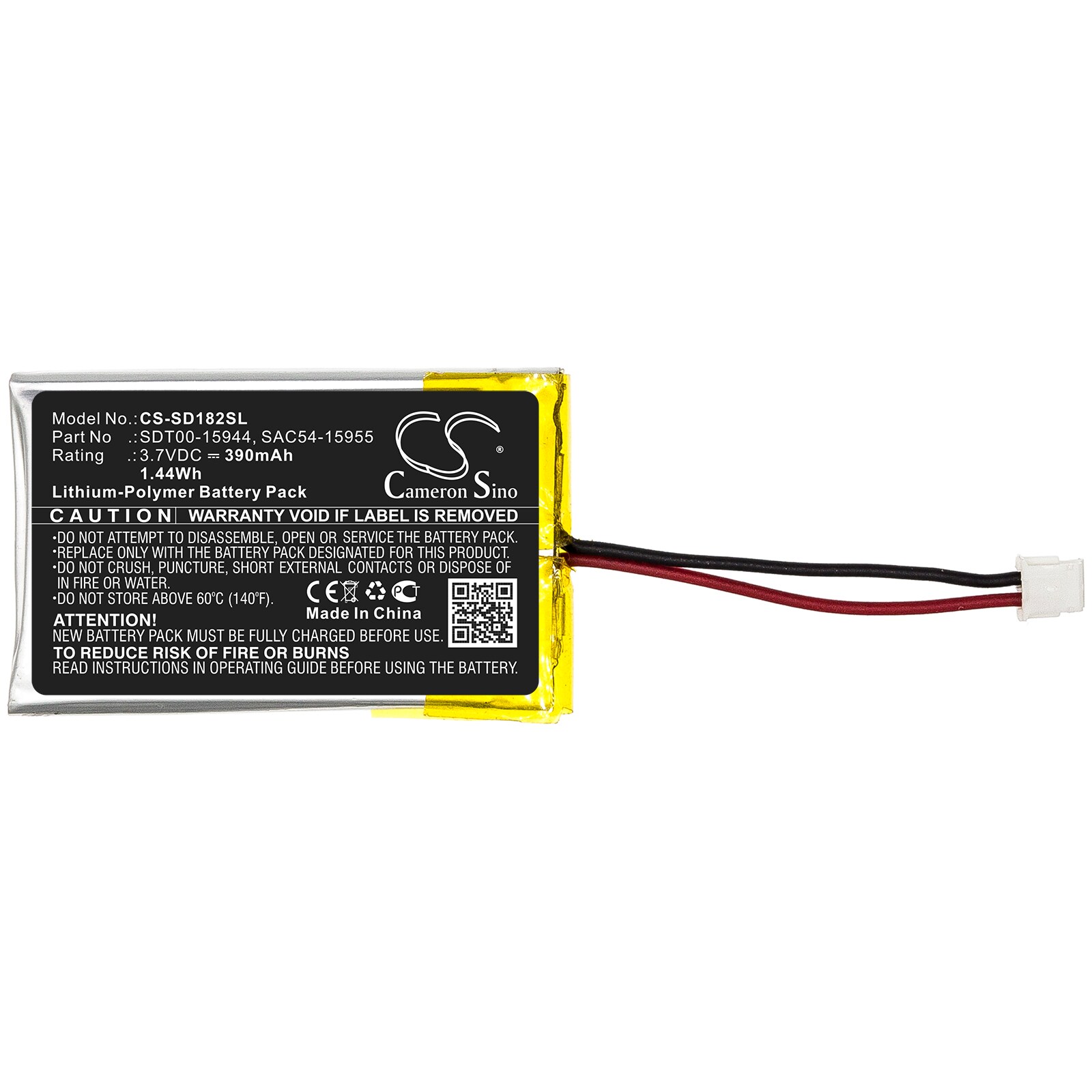 Batteri till Hundhalsband för SportDog SportHunter 1225, SD-1225, SportHunter 1825 m.fl.