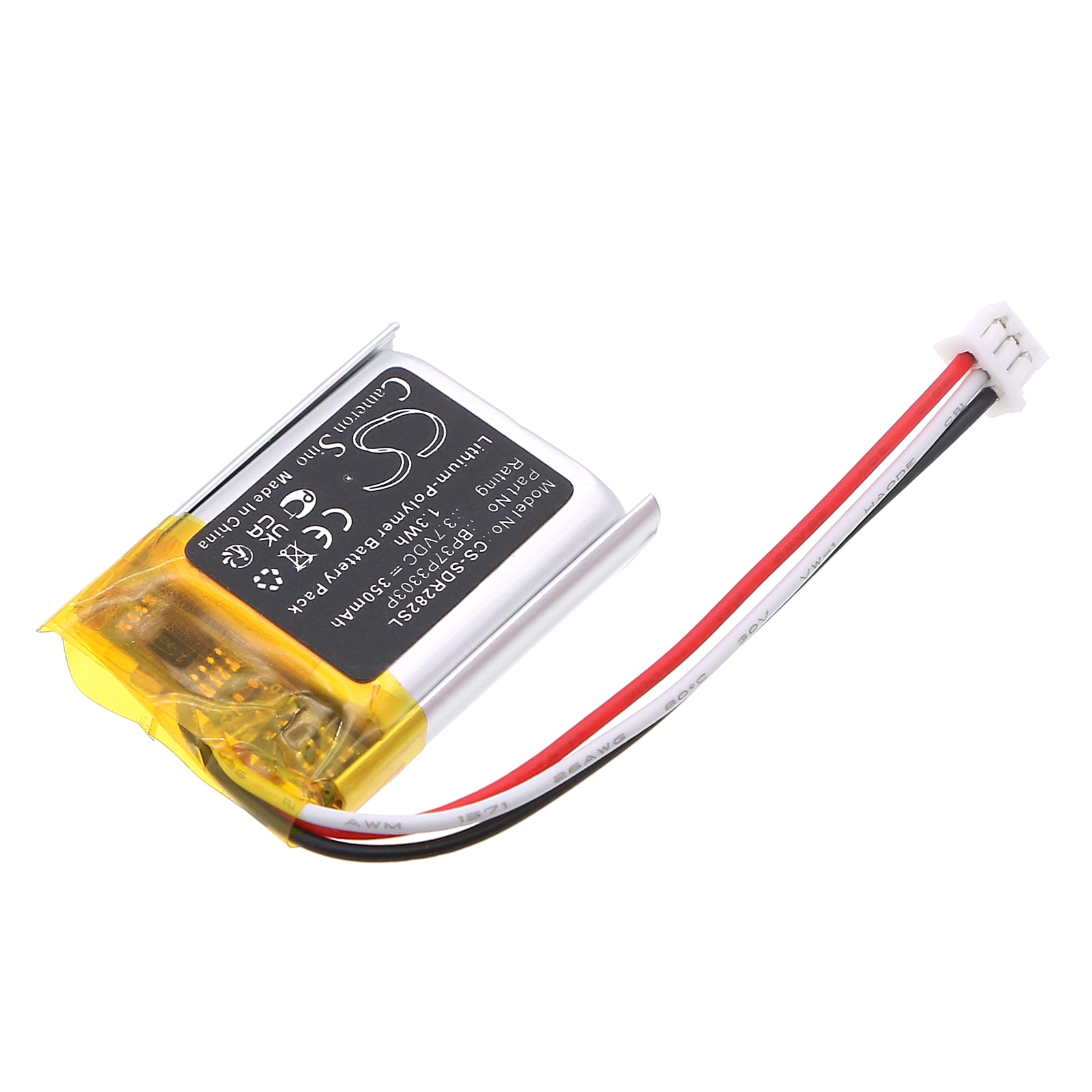 Batteri till Hundhalsband för Dogtra 280C Receiver, 282C Receiver, Trainers ARC