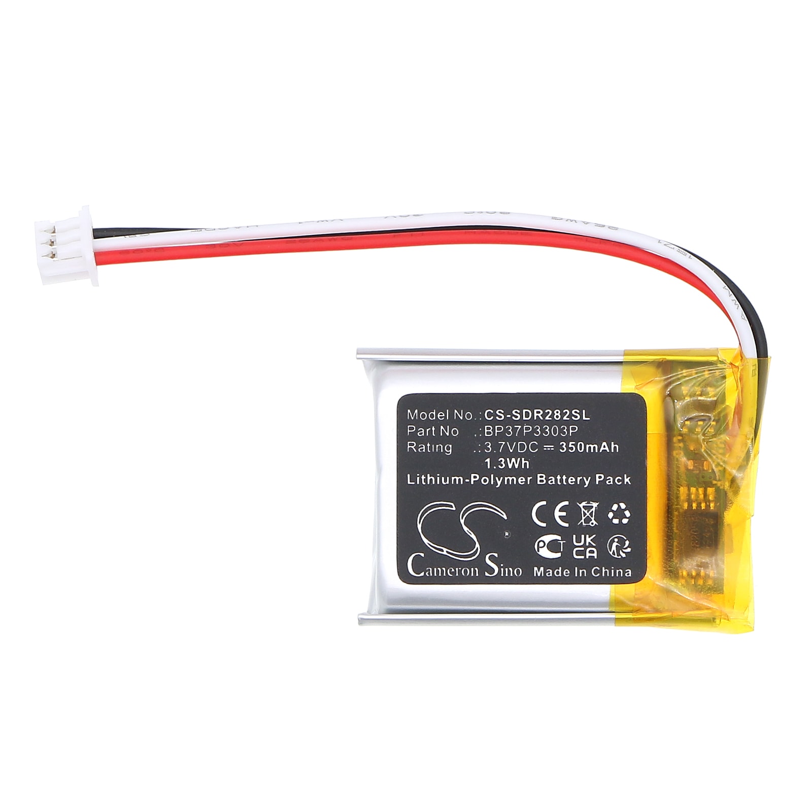 Batteri till Hundhalsband för Dogtra 280C Receiver, 282C Receiver, Trainers ARC