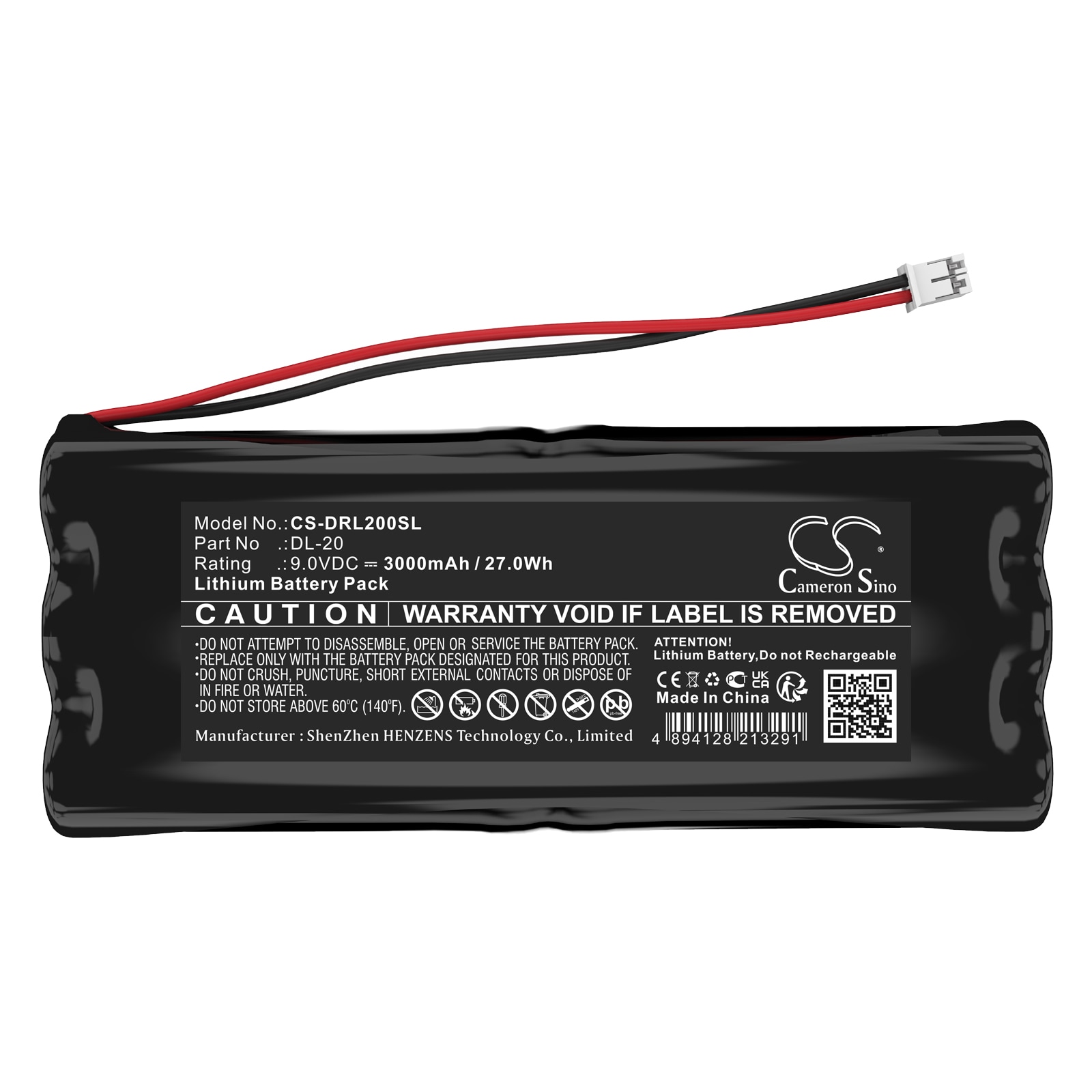 Batteri till Dörrlås för Intellikey 100225, PT00212L