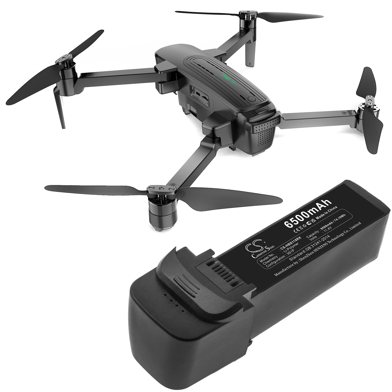 Batteri till Drönare för Hubsan Zino Pro Plus, Zino Pro+