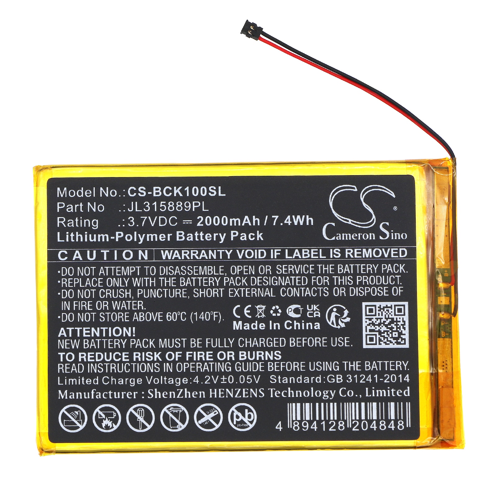 Batteri till E-bok, E-läsare för Bookeen CYBFT1F-BK, Cybook Muse HD