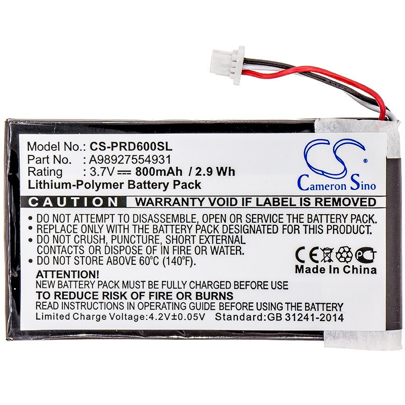 Batteri till E-bok, E-läsare för Sony PRS-600, PRS-600/RC, PRS-600/BC