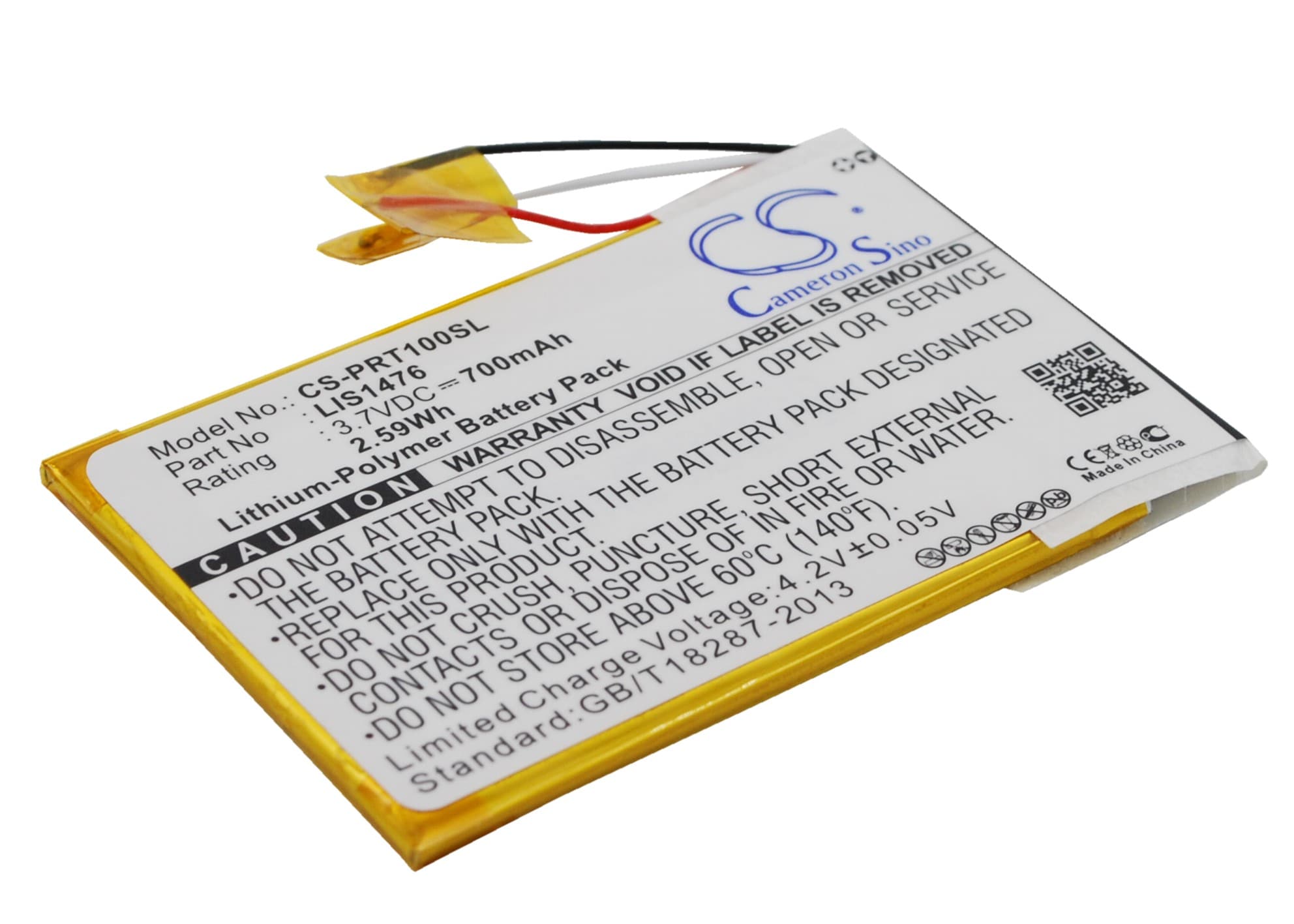Batteri till E-bok, E-läsare för Sony PRS-T1, PRS-T2, PRS-T3 m.fl.