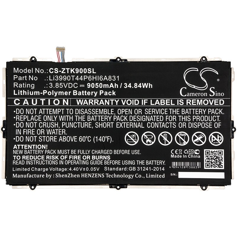Batteri till Tablett för ZTE K90U, ZPAD 10.1
