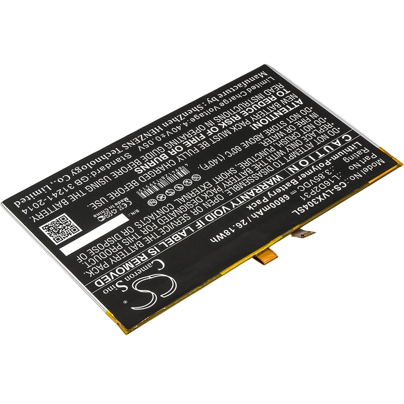 Batteri till Tablett för Lenovo Tab 4 10, Tab 4 10.1, TB-X304F m.fl.