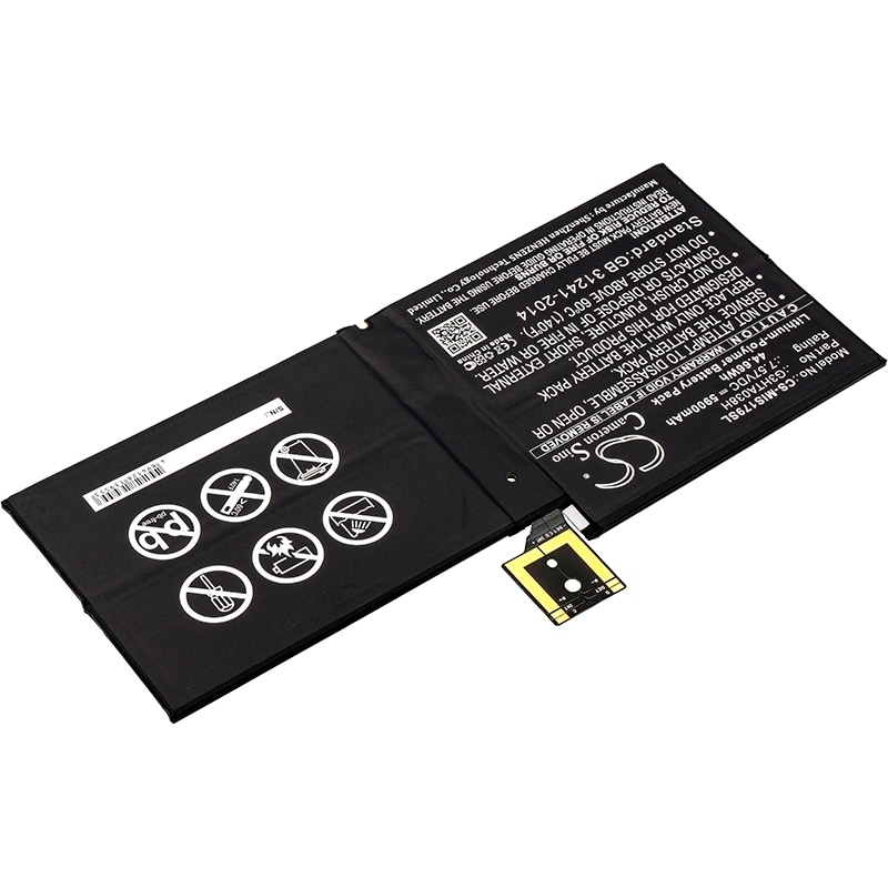 Batteri till Tablett för Microsoft Surface Pro 5, Surface Pro 5 1796