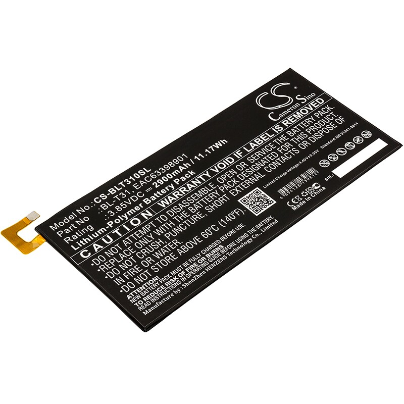 Batteri till Tablett för LG G Pad F2 8.0, G Pad F2 8.0 LTE, LK460