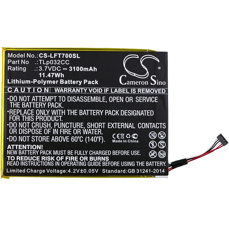 Batteri till Tablett för Alcatel One Touch Pixi 8 8.0 3G, 9005X, OT-9005X m.fl.