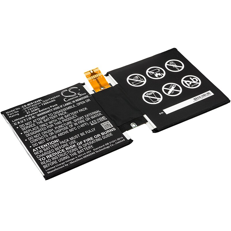 Batteri till Tablett för Microsoft Surface 3 10.8", Surface 3 1645, MSK-1645