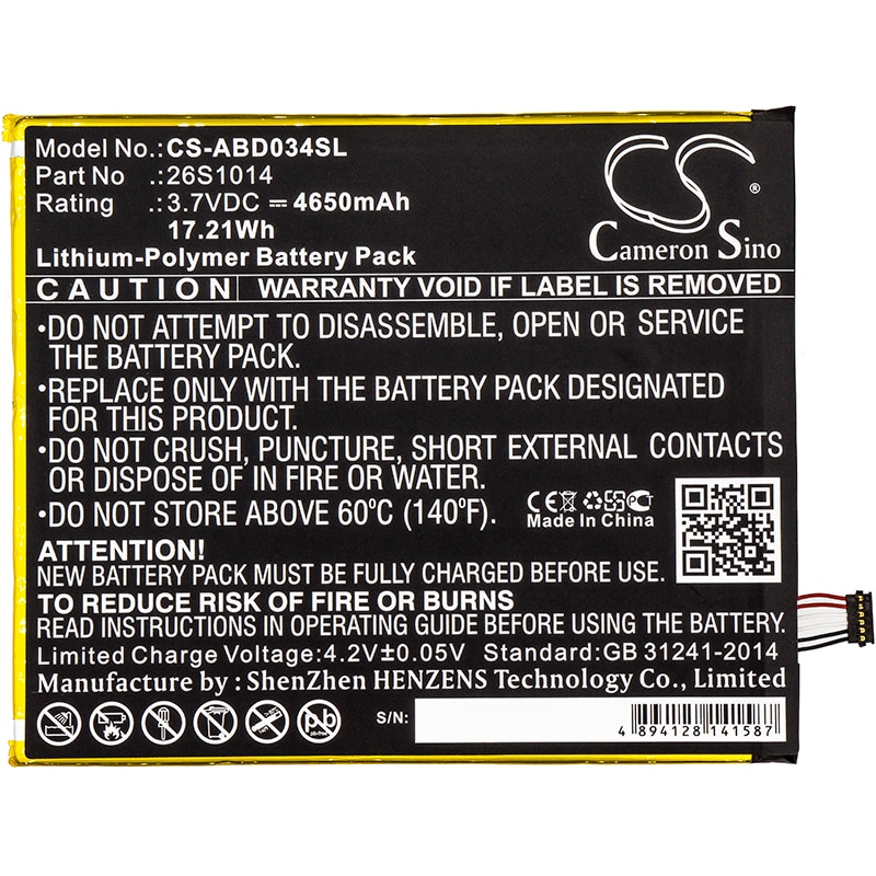 Batteri till Tablett för Amazon Kindle Fire 8 7 Generation, SX034QT, Kindle Fire 8.7 m.fl.