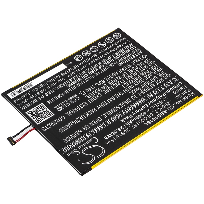 Batteri till Tablett för Amazon Kindle Fire HD 10.1, Kindle Fire HD 10.1 7th, SL056ZE