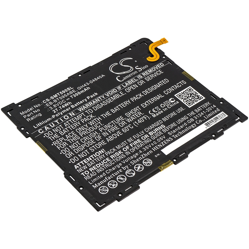 Batteri till Tablett för Samsung SM-T590, SM-T595, Galaxy Tab A 10.5 2018 m.fl.