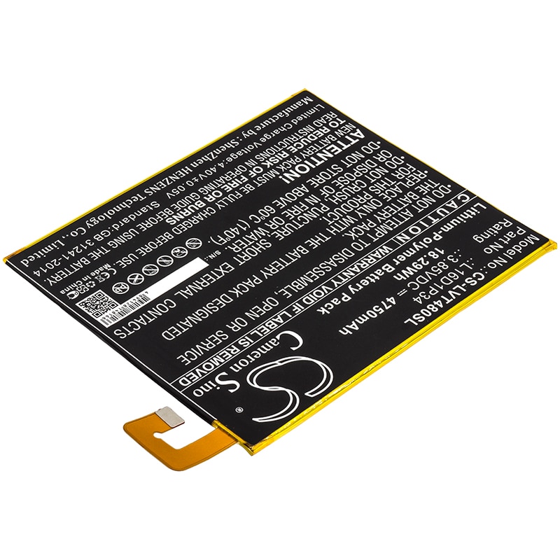 Batteri till Tablett för Lenovo Tab4 8, Tab4 8 Plus, TB-8704X m.fl.