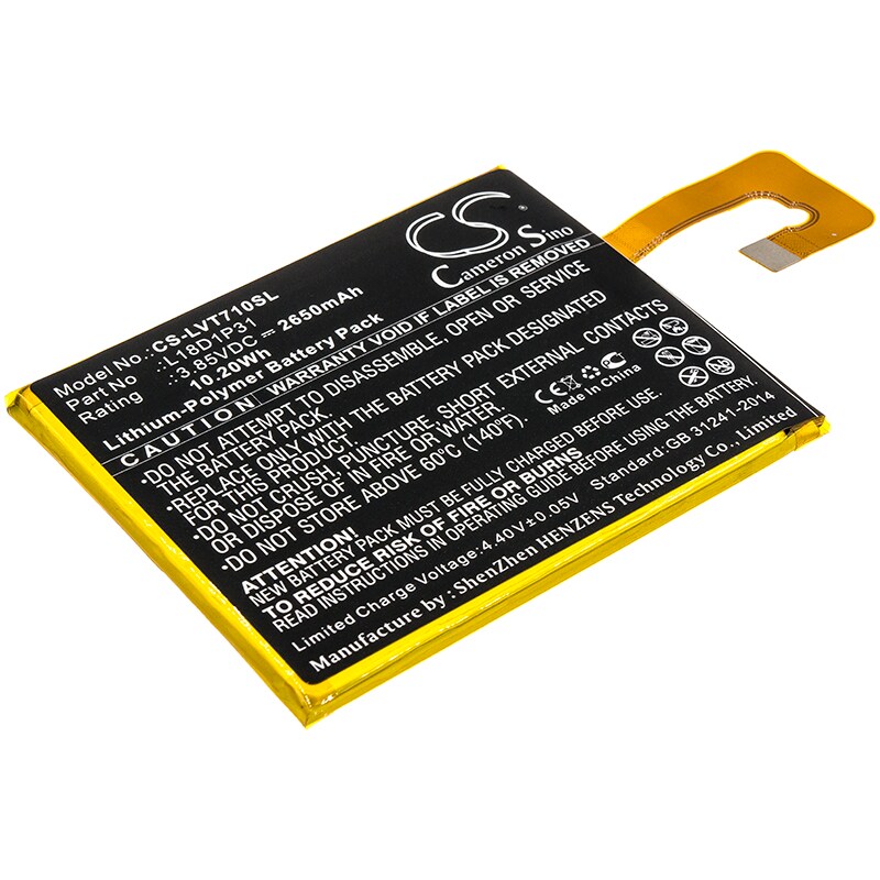 Batteri till Tablett för Lenovo TAB E7, TB-7104F