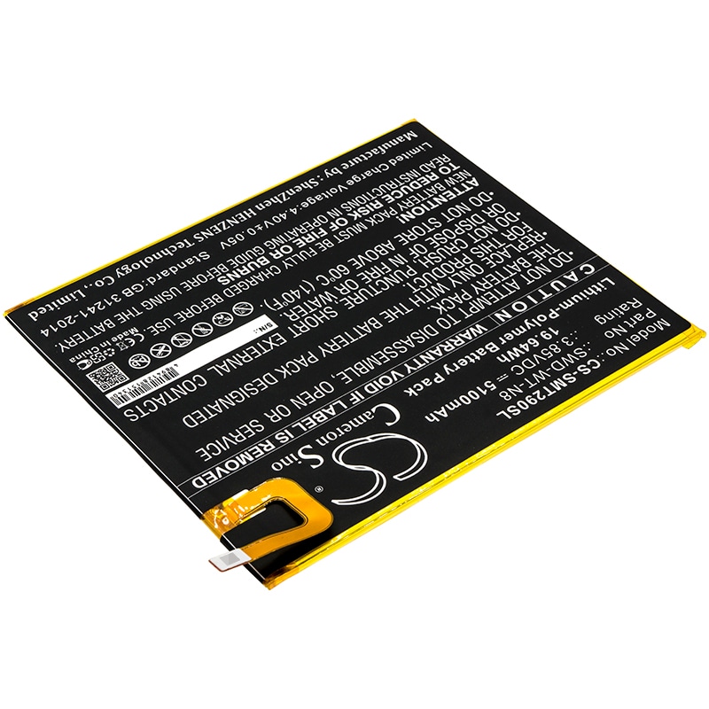 Batteri till Tablett för Samsung Galaxy Tab A 8.0 2019, SM-T290, SM-T295 m.fl.
