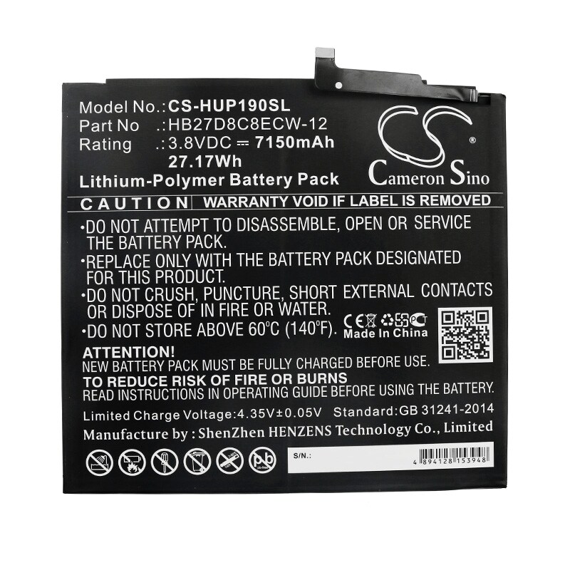 Batteri till Tablett för Huawei MatePad Pro, MRX-AL09, MRX-AL19 m.fl.