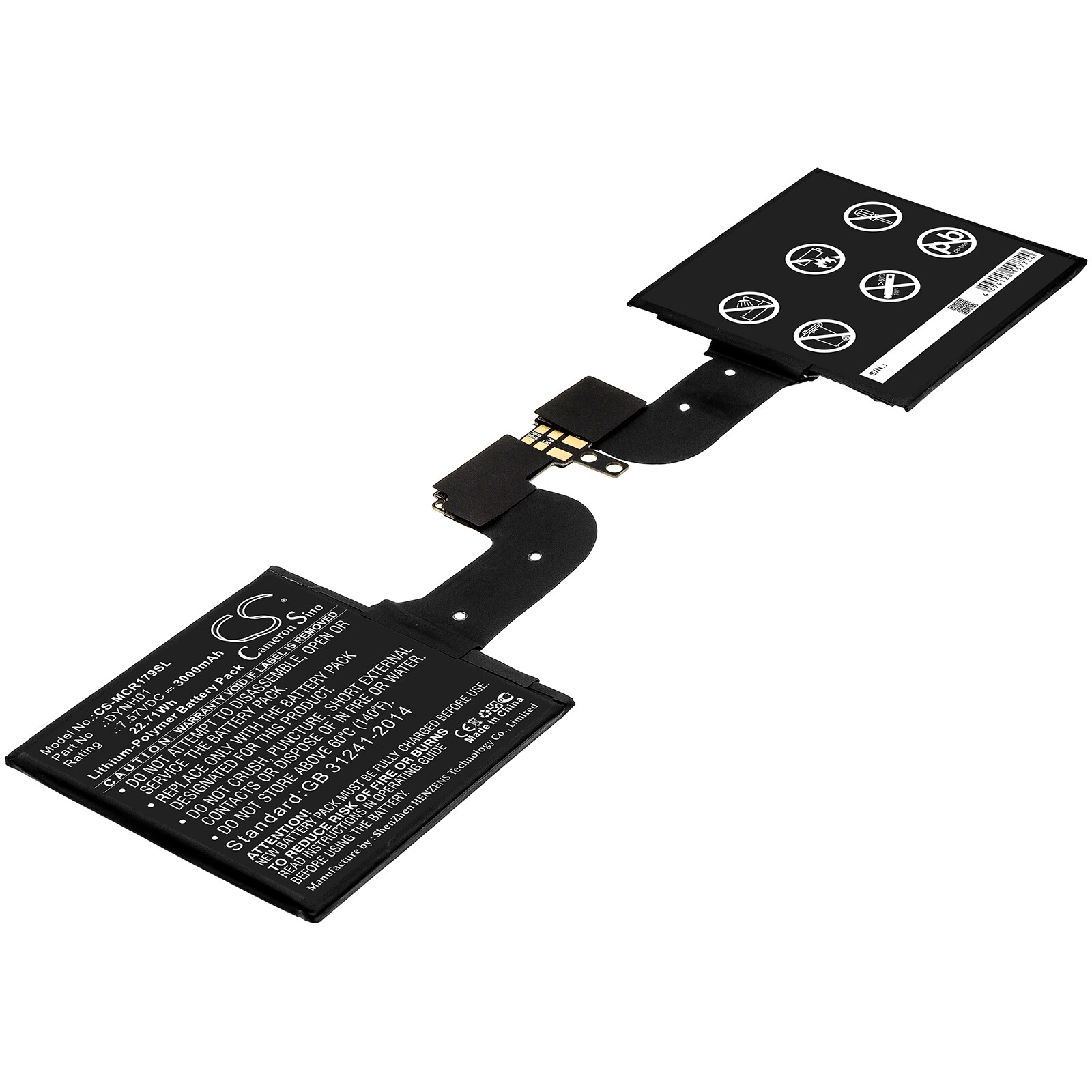 Batteri till Tablett för Microsoft Surface Book 2 1793 15, Surface Book 2 1793