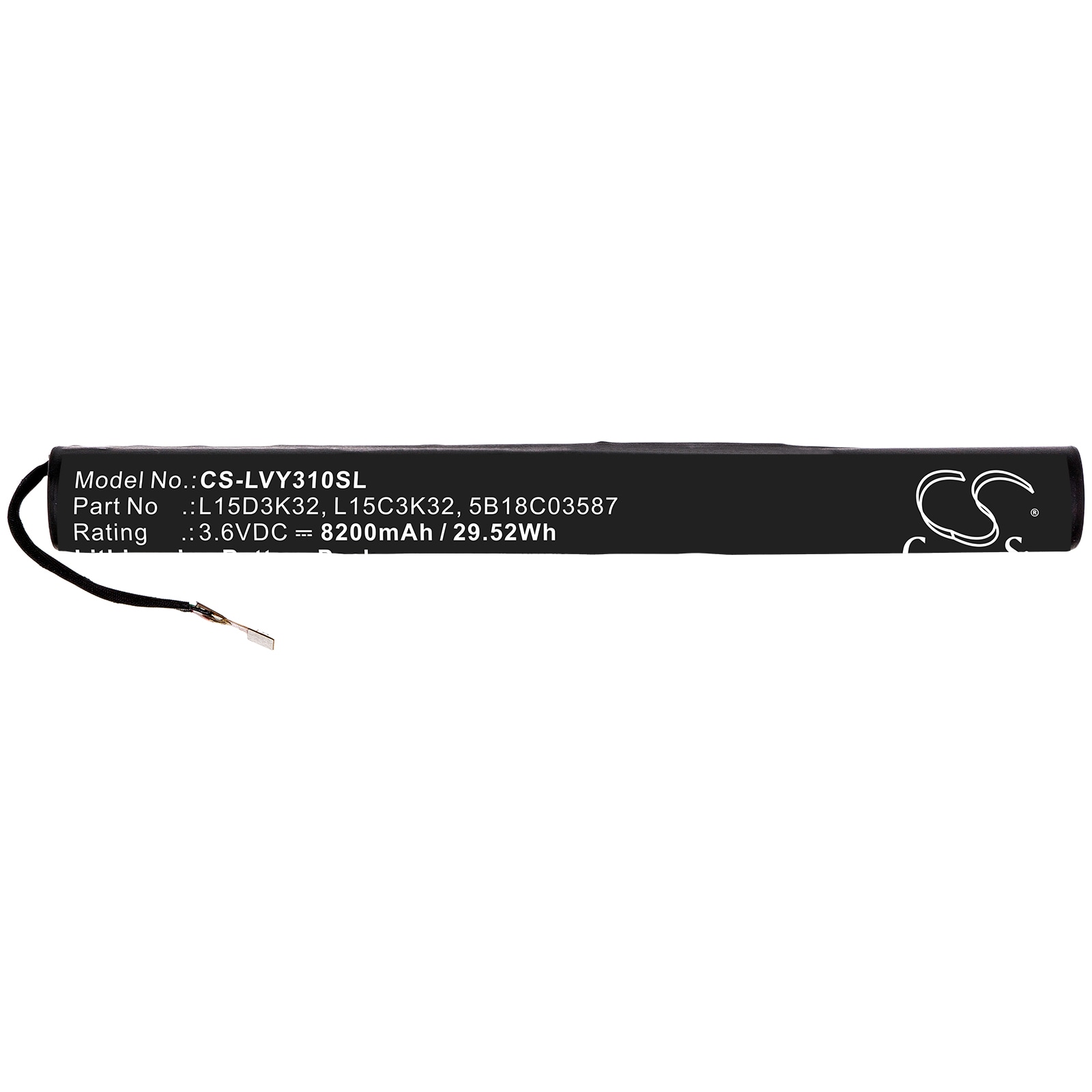 Batteri till Tablett för Lenovo Yoga Tab 3 10, YT3-X50, YT3-X50F m.fl.