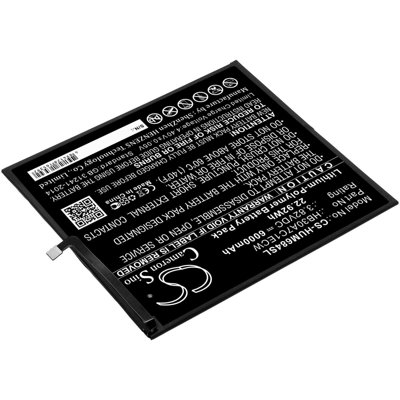 Batteri till Tablett för Huawei MediaPad M6 8.4, VRD-AL09, VRD-W09