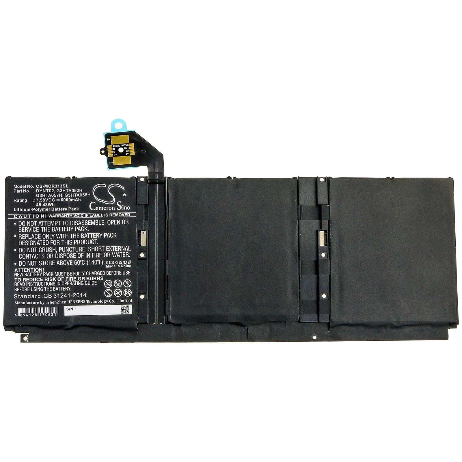 Batteri till Tablett för Microsoft Surface Book 3 13 Core i5-1035G7 m.fl.
