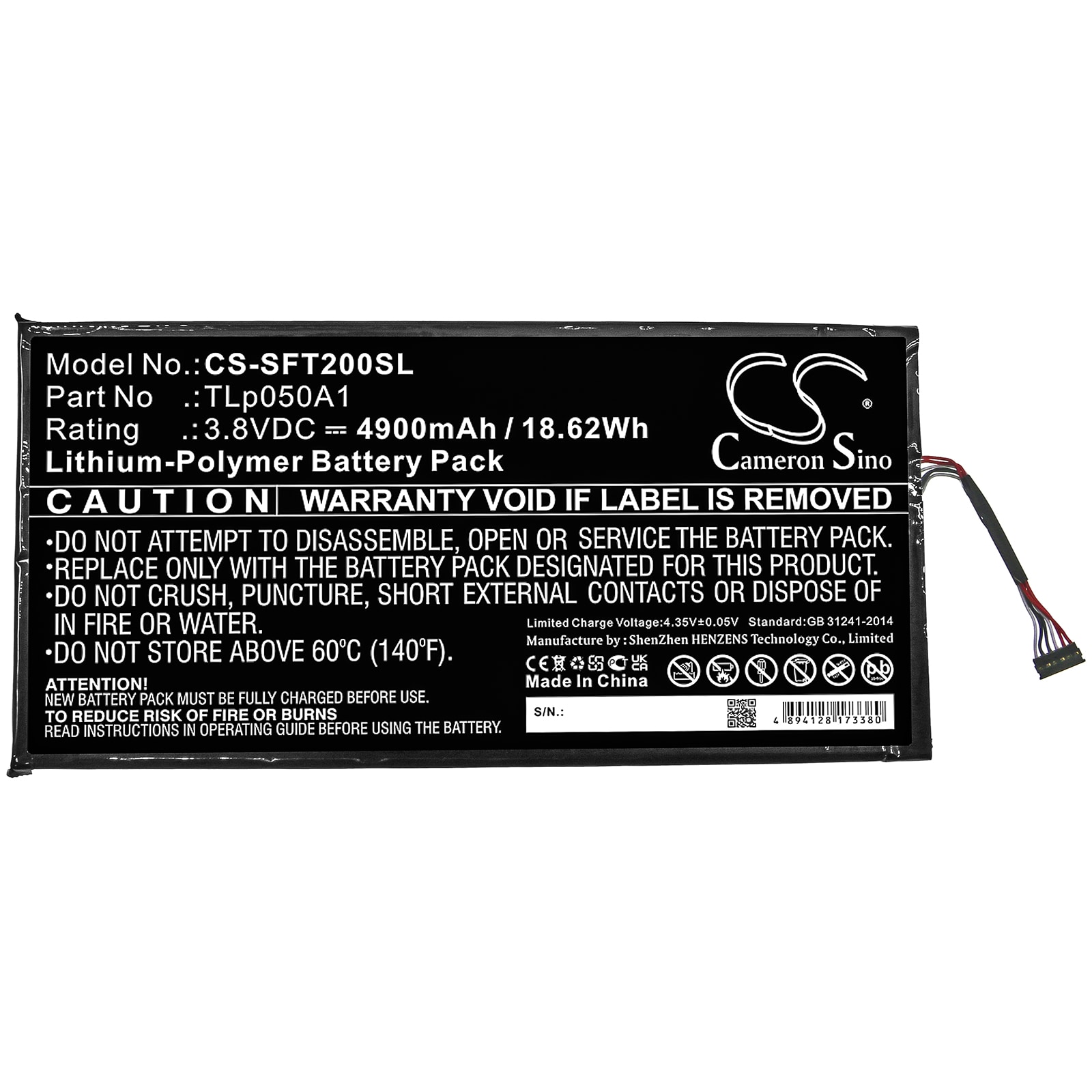 Batteri till Tablett för IDEMIA MorphoTablet 2