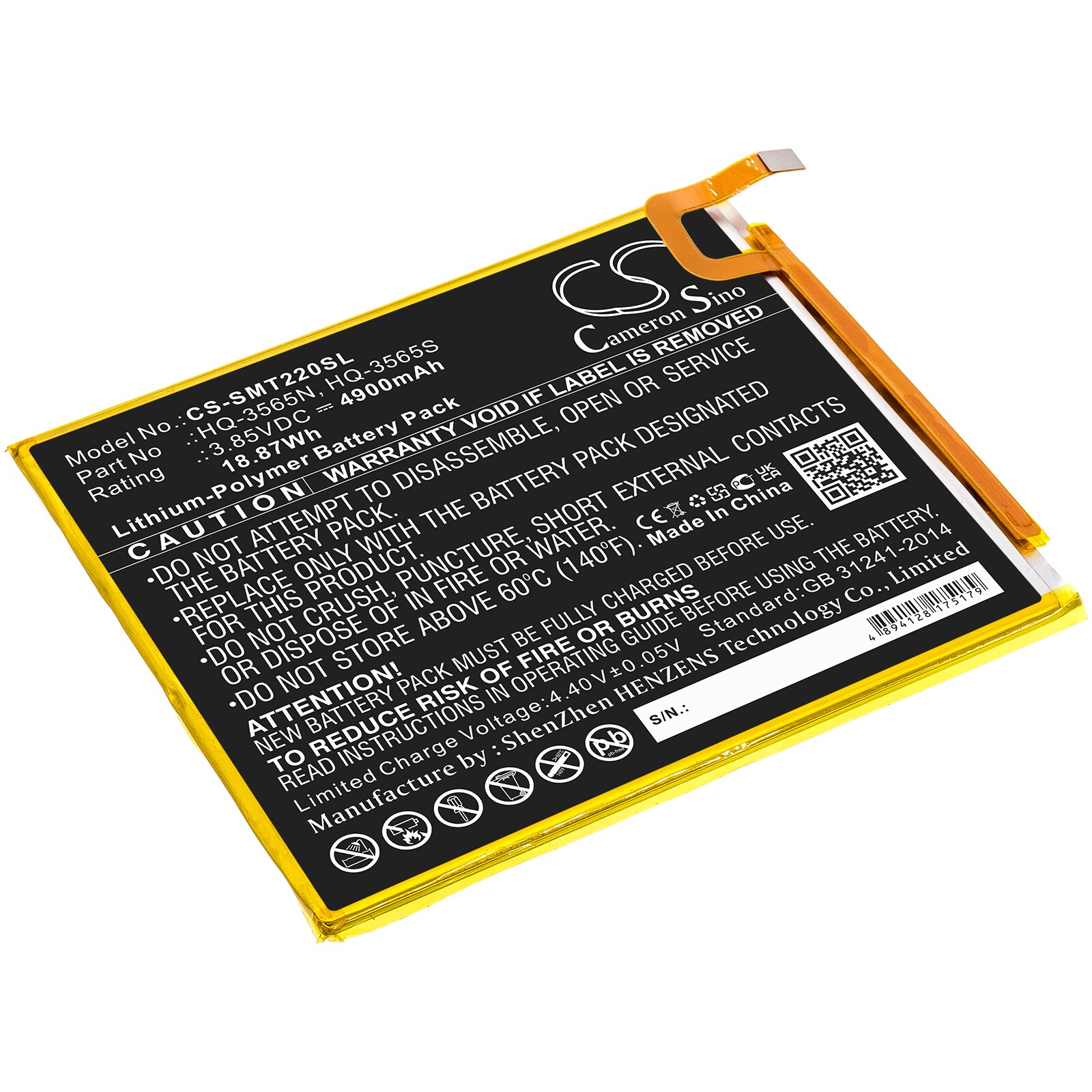 Batteri till Tablett för Samsung Galaxy Tab A7 Lite, Galaxy Tab A7 Lite 8.7 2021 m.fl.