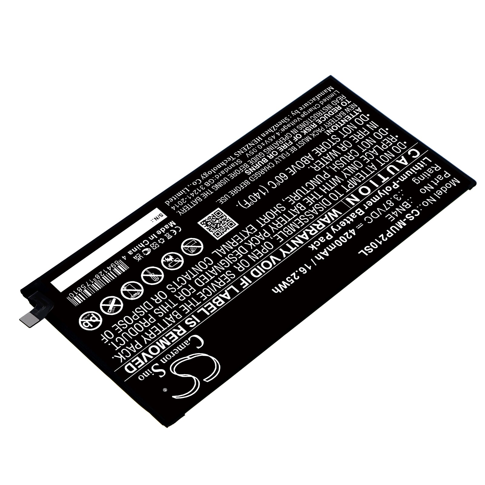 Batteri till Tablett för Xiaomi Pad 5, Mi Pad 5, 21051182G