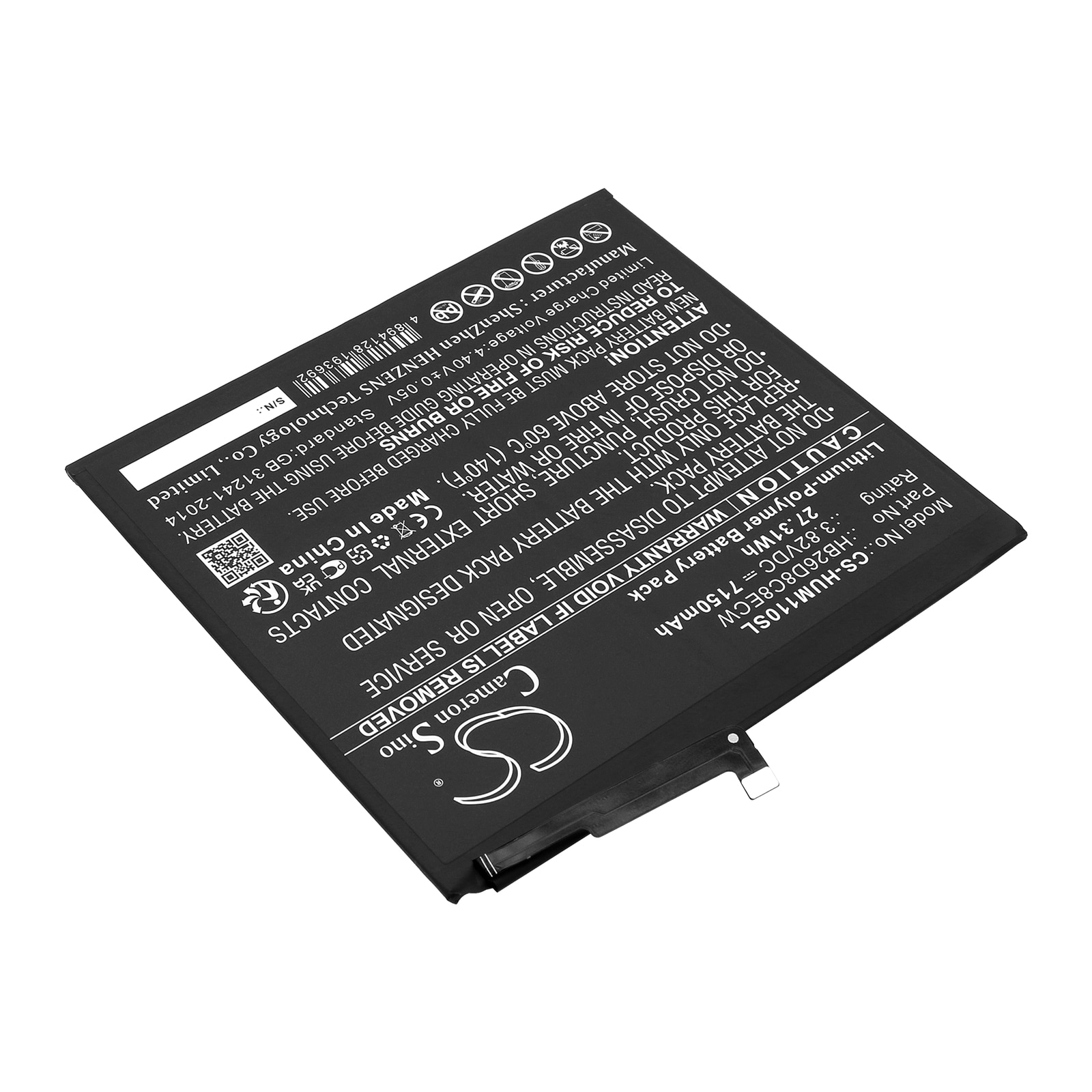Batteri till Tablett för Huawei MatePad 11, DBY-W09