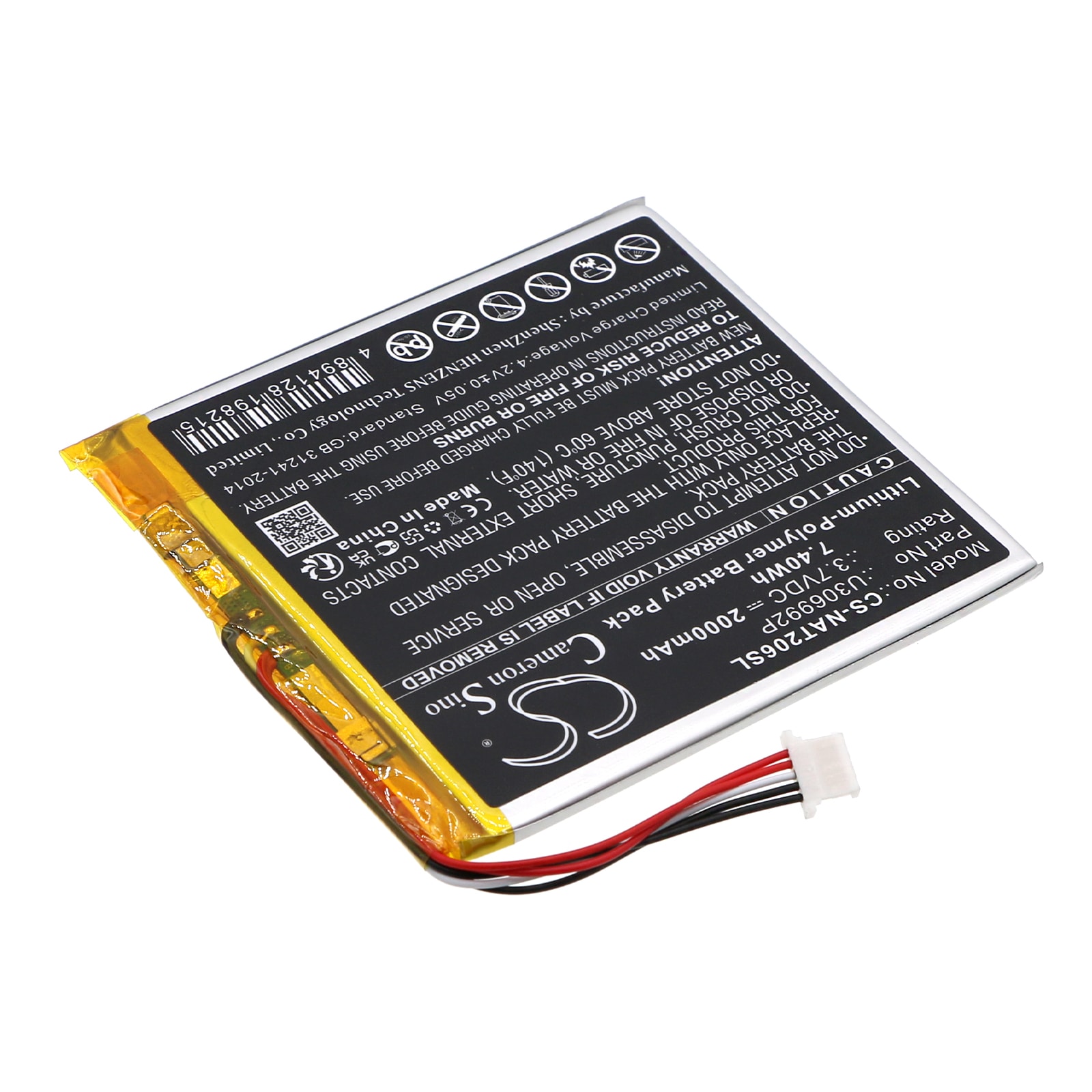 Batteri till Tablett för ONN Surf Tablet 7", 100005206, 100026191