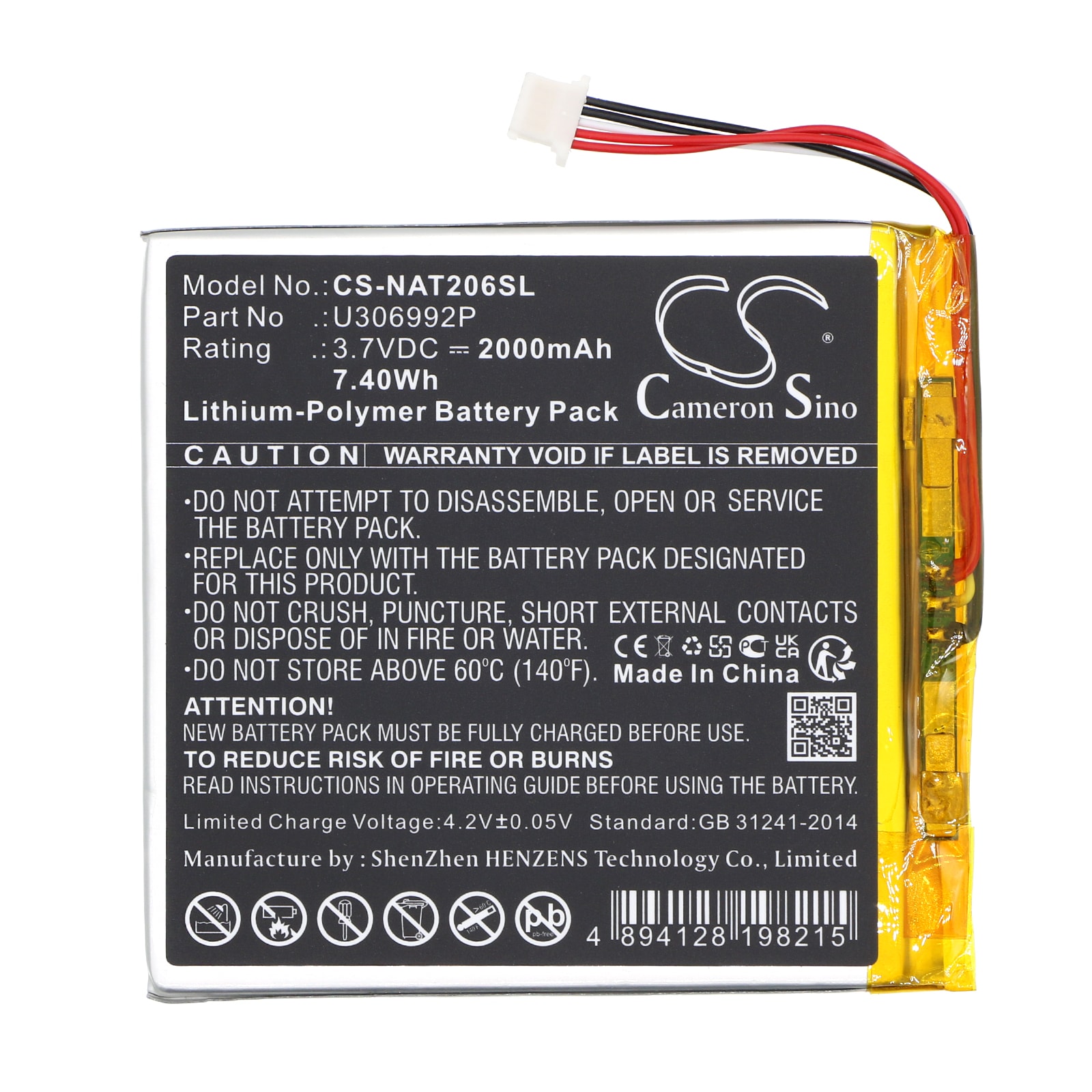 Batteri till Tablett för ONN Surf Tablet 7", 100005206, 100026191