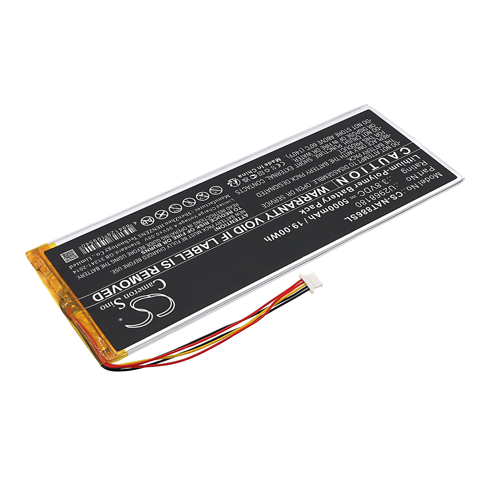 Batteri till Tablett för ONN NSurf Tablet 10" Gen 2, 100011886