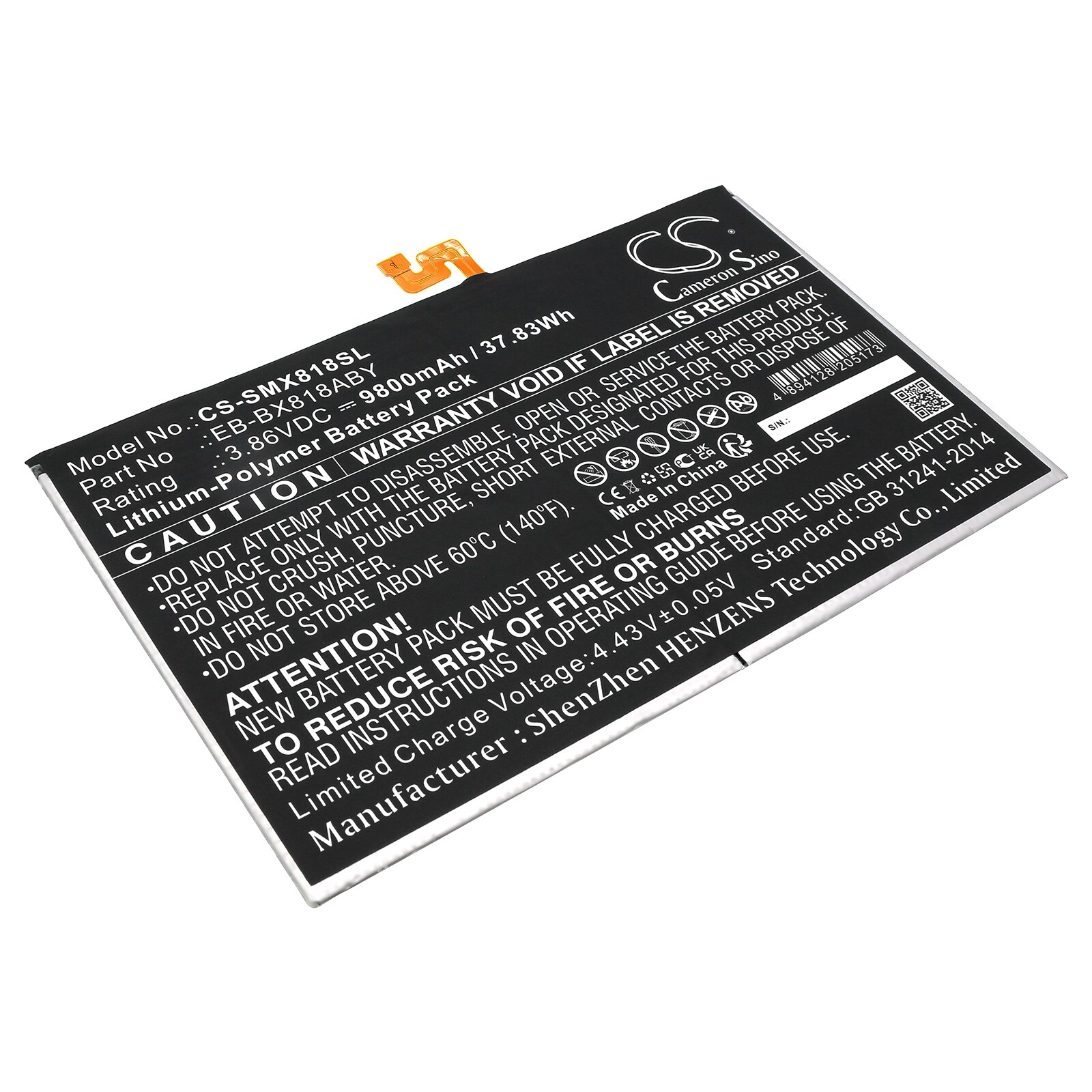 Batteri till Tablett för Samsung SM-X816N, SM-X816, SM-X818A m.fl.