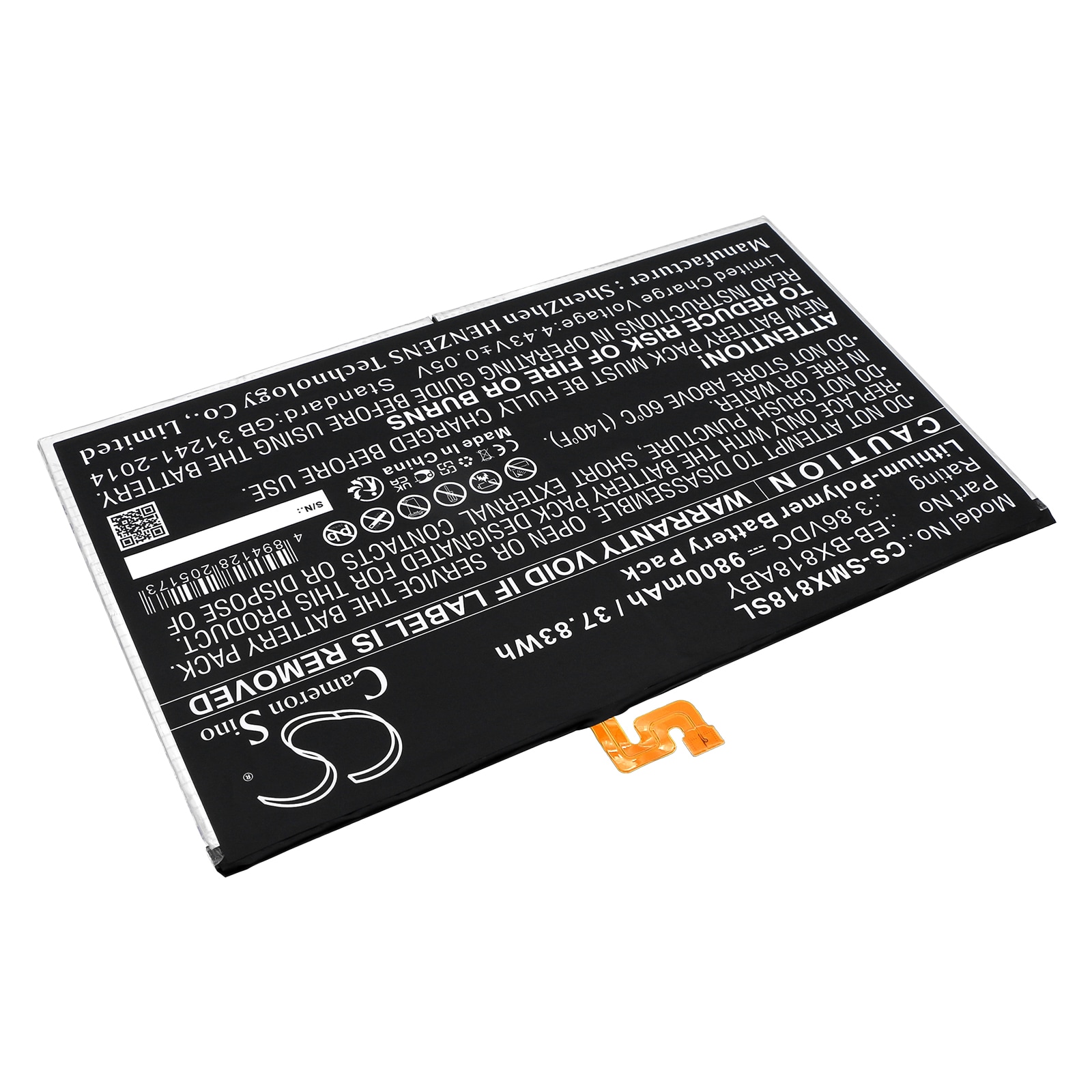 Batteri till Tablett för Samsung SM-X816N, SM-X816, SM-X818A m.fl.