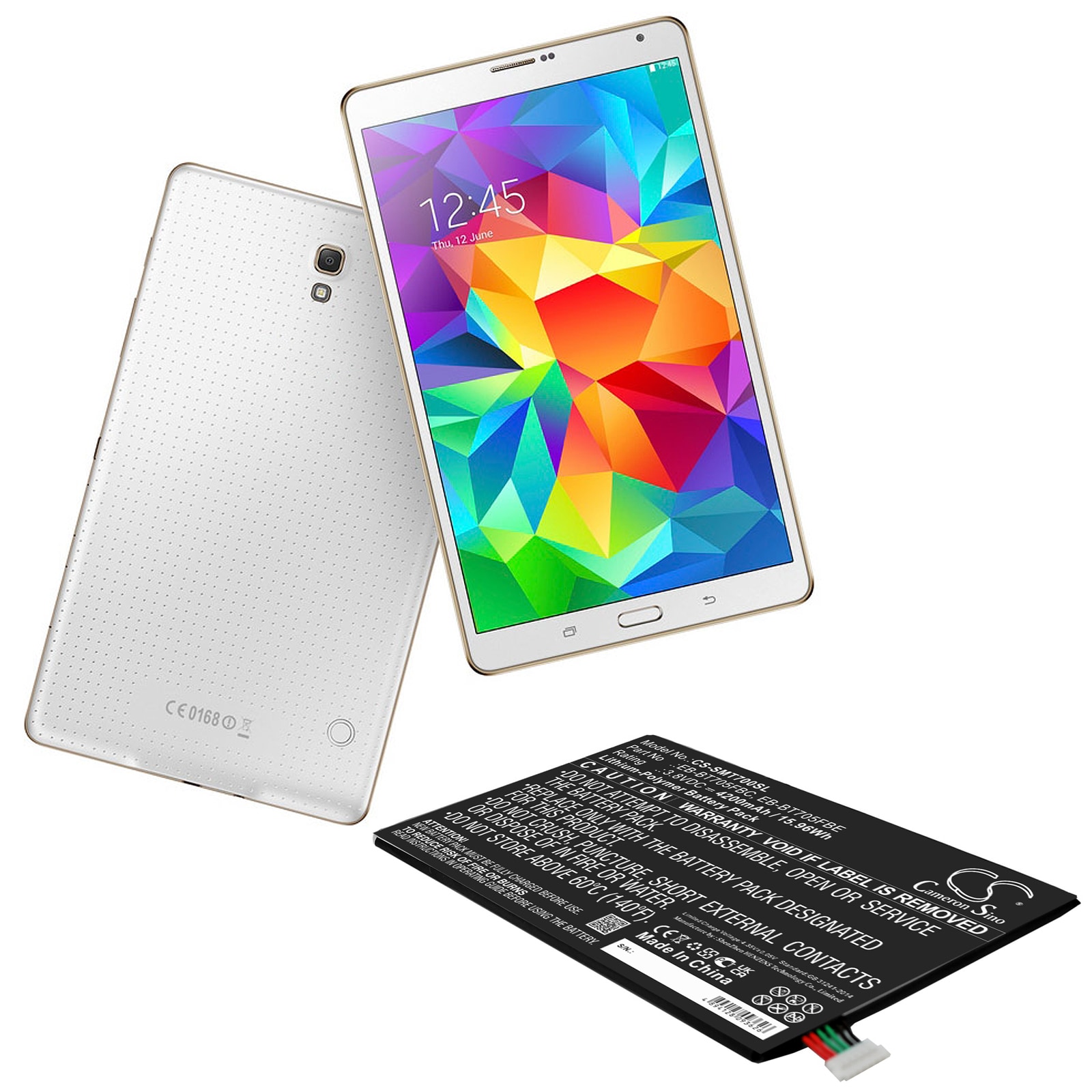 Batteri till Tablett för Samsung Galaxy Tab S 8.4, SM-T700, SM-T705 m.fl.