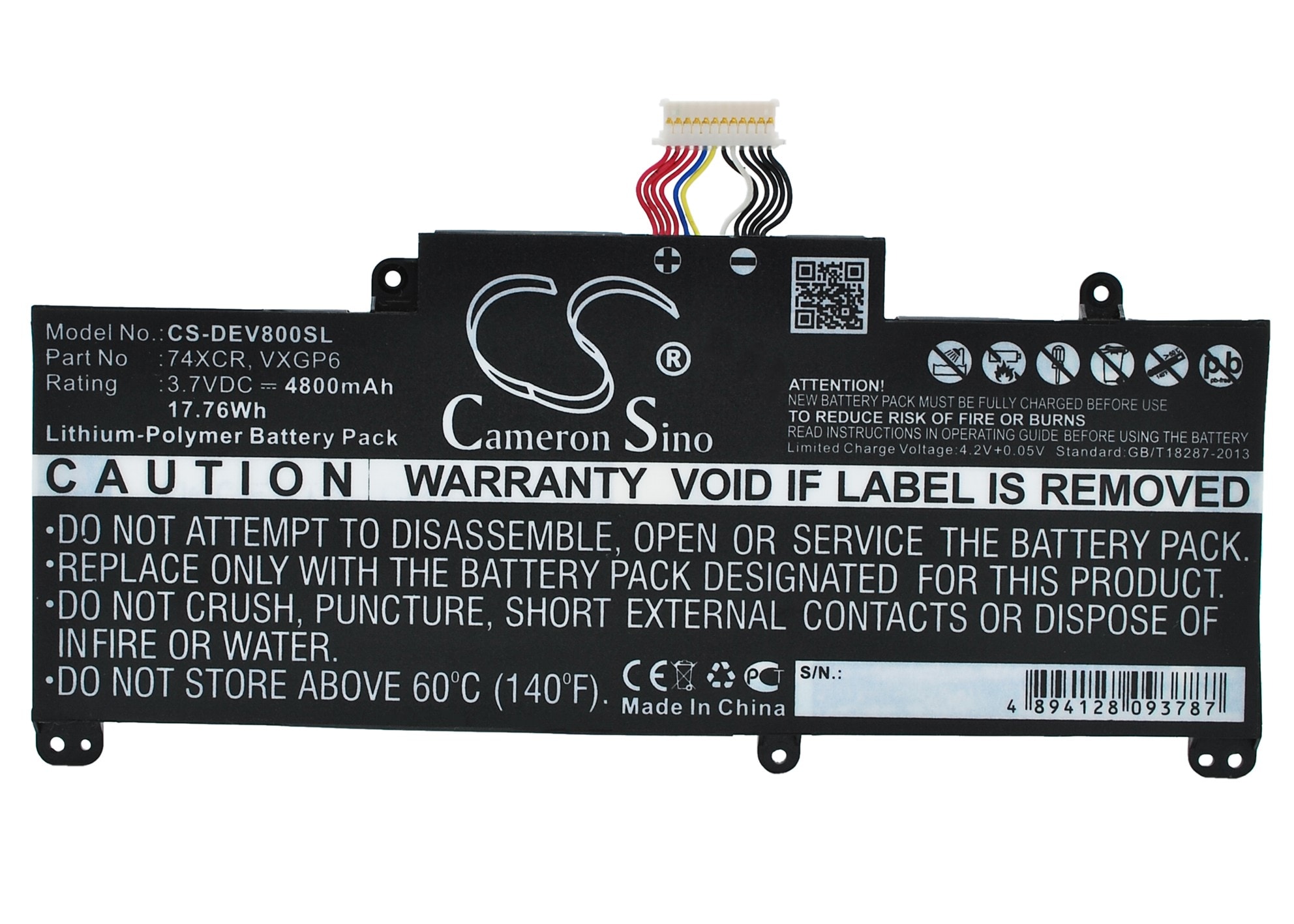 Batteri till Tablett för DELL Venue 8 Pro, T01D, T10D-5830