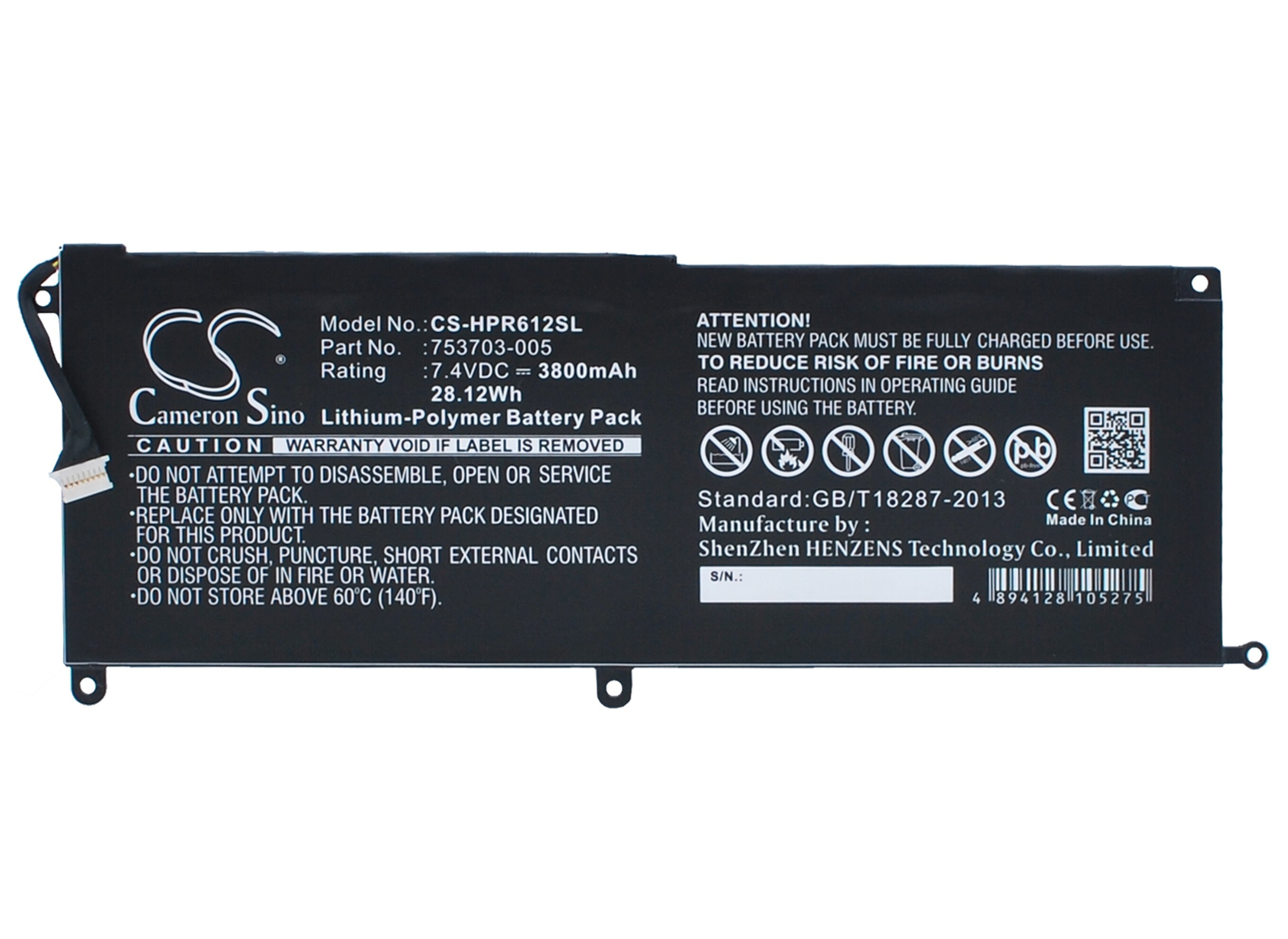 Batteri till Tablett för HP Pro x2 612 G1, Pro Tablet x2 612 G1(F1P93EA) m.fl.